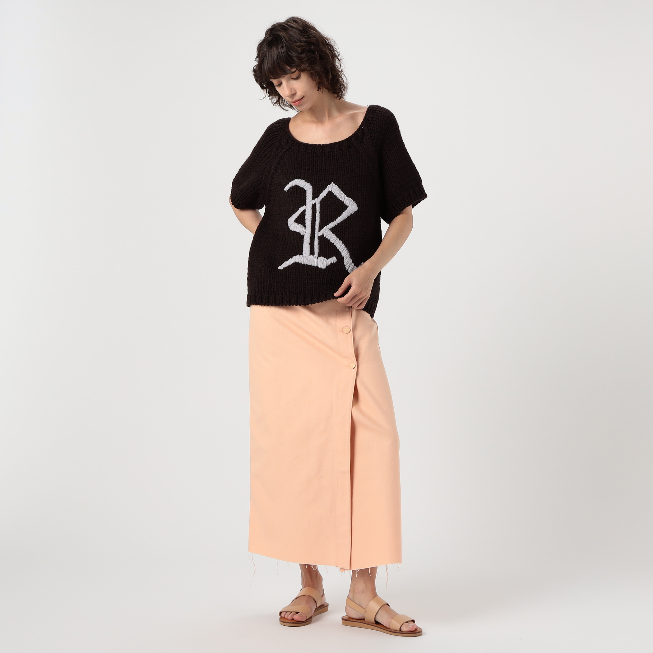 RAF SIMONS Denim wrap skirt コットンデニム ラップスカート