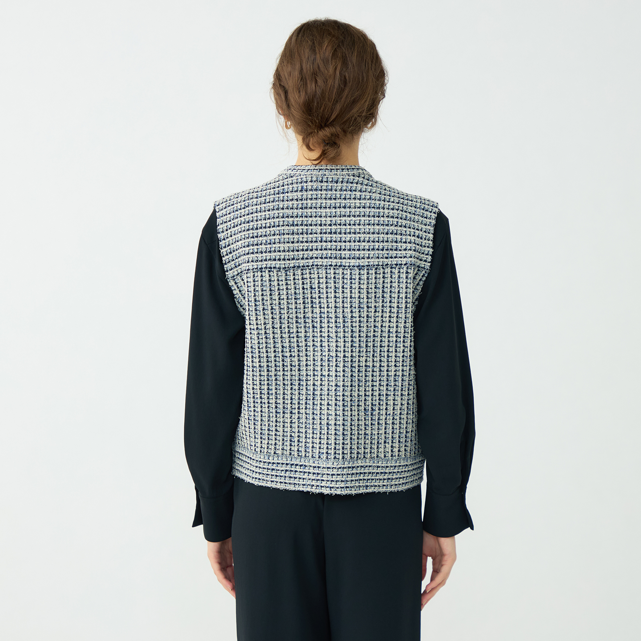 ミックスツイード ショートベスト｜トゥモローランド 公式通販