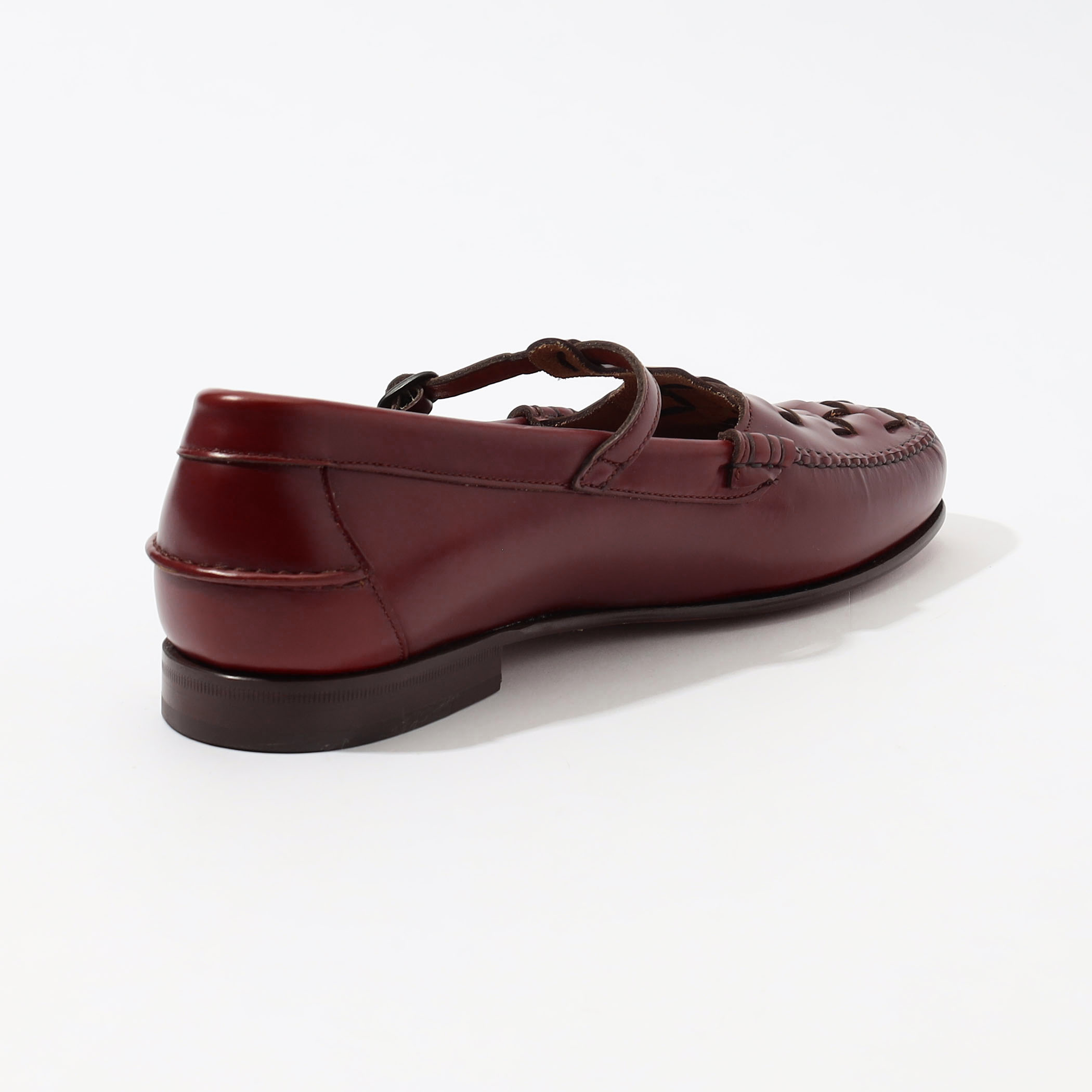 HEREU MAQUEDA Interwoven T-bar Loafer ストラップローファー