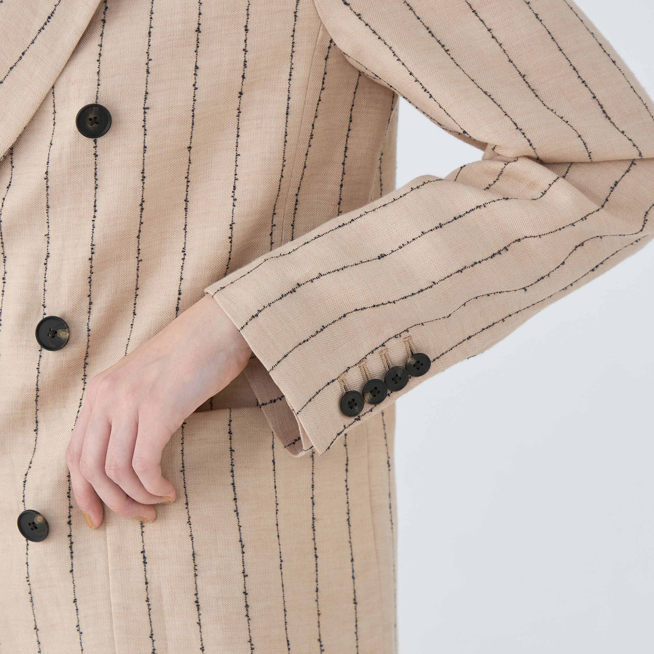 ダブルカバーリネン ダブルブレストジャケット｜トゥモローランド 公式通販