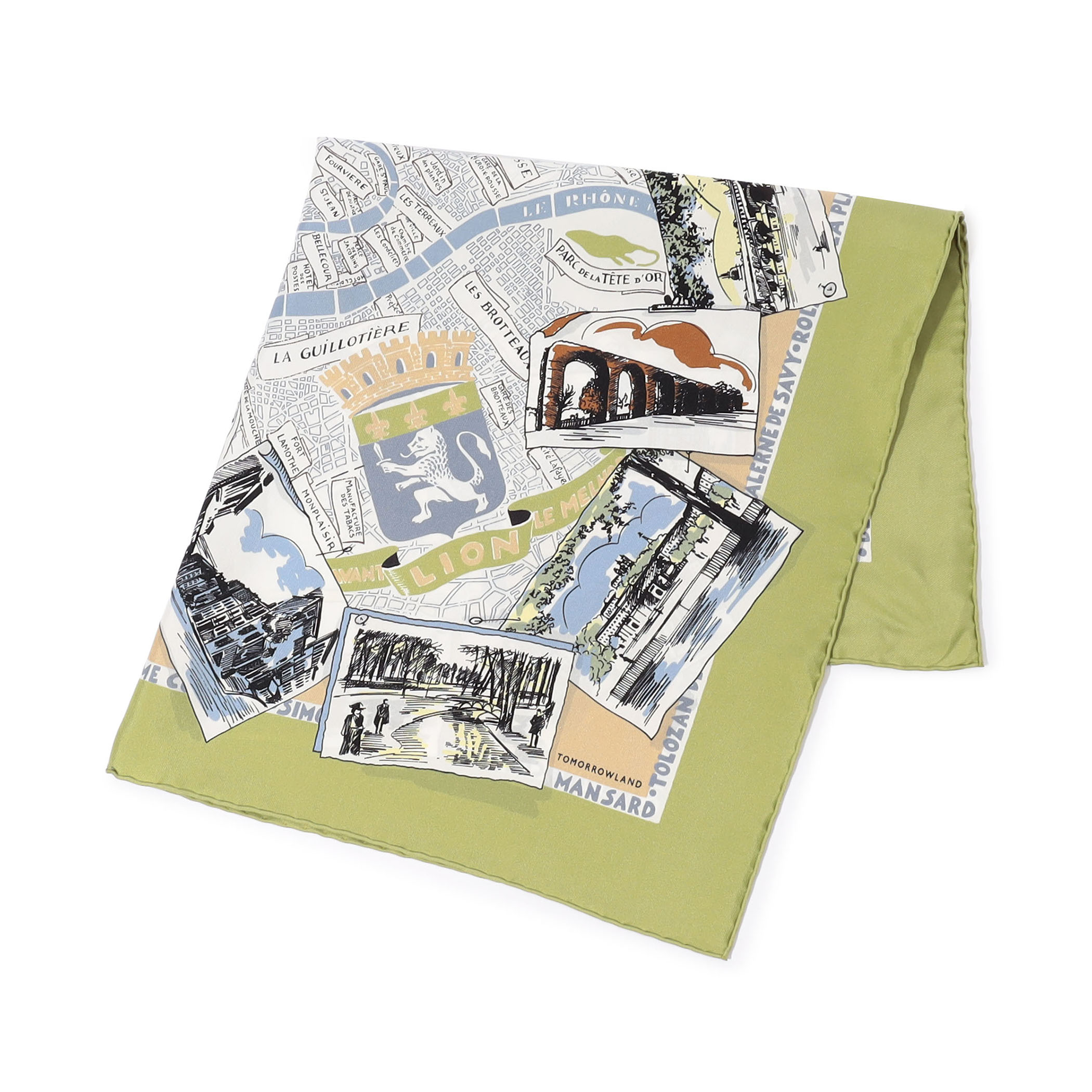 ATELIER TOMORROW CITY MAP シルクスカーフ