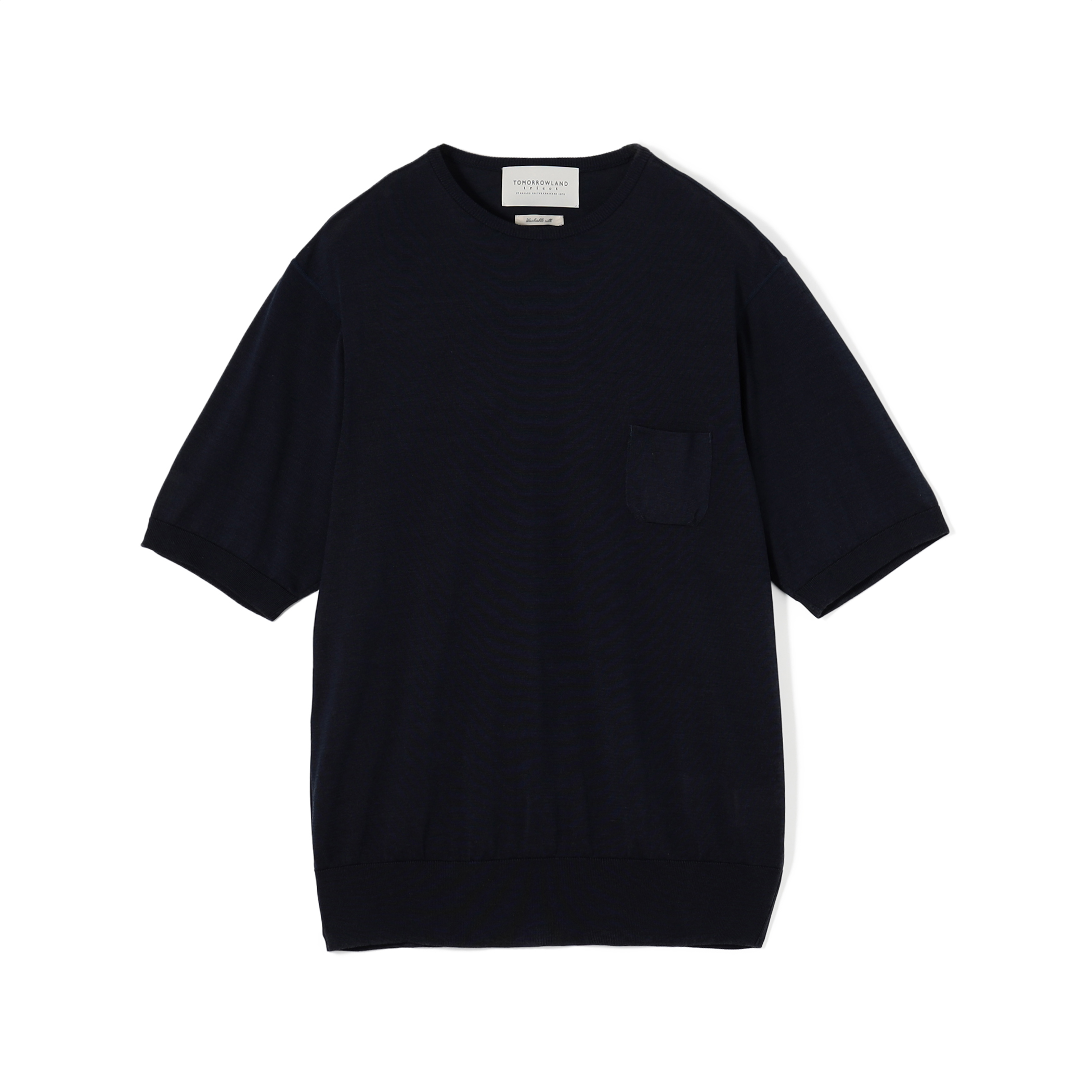 TOMORROWLAND tricot プライムシルク ハイゲージ クルーネックニットTシャツ