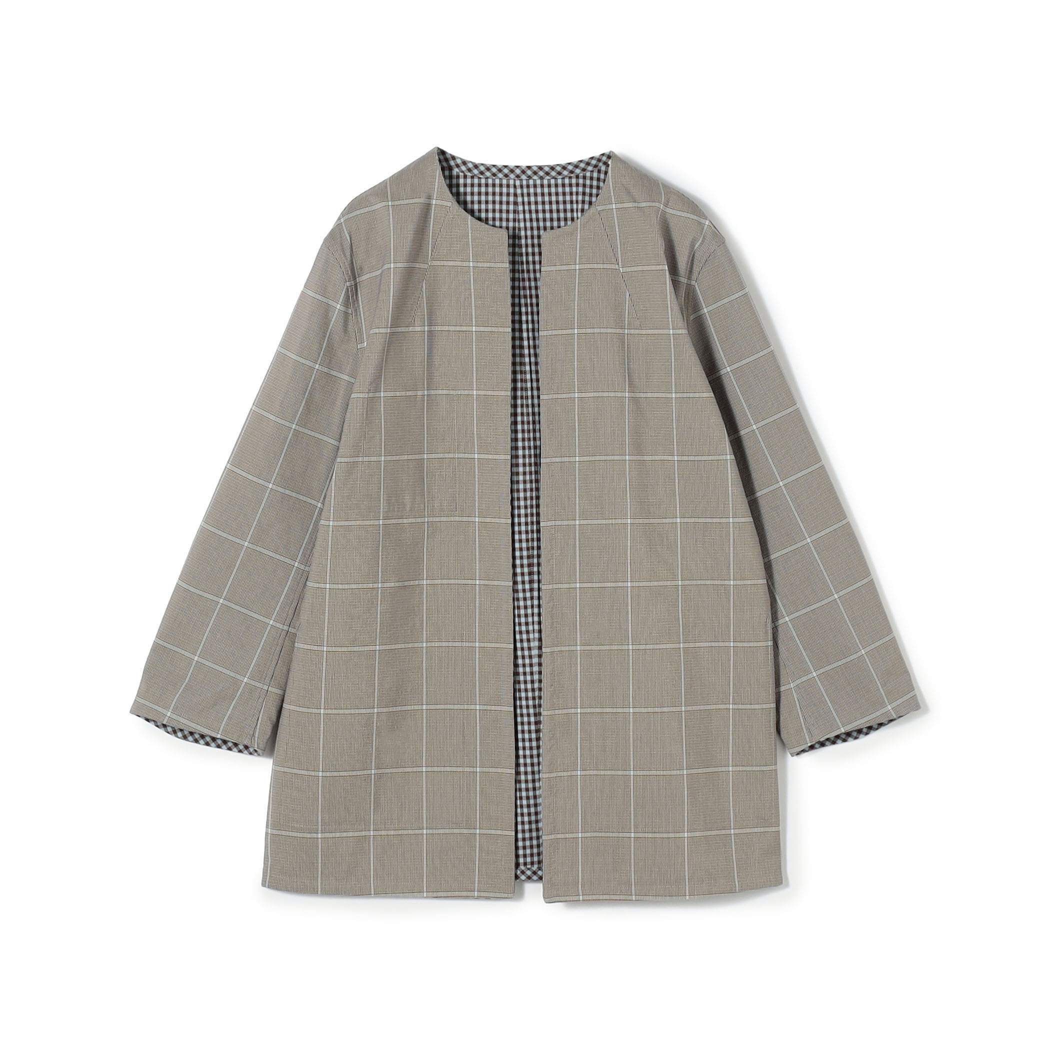 ダブルフェイスチェック リバーシブルジャケット