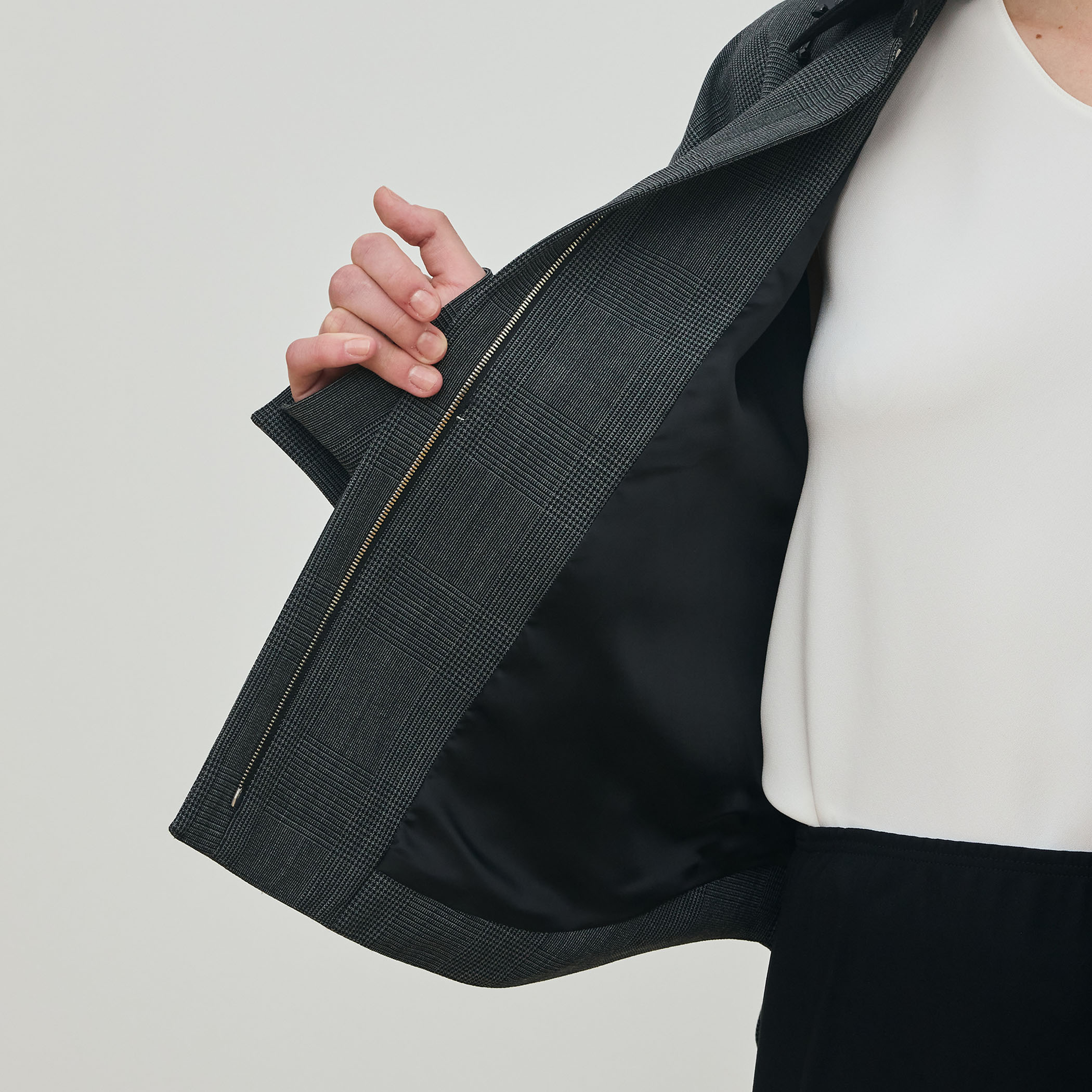 ソフトウールオックスフォード ショートシャツブルゾン