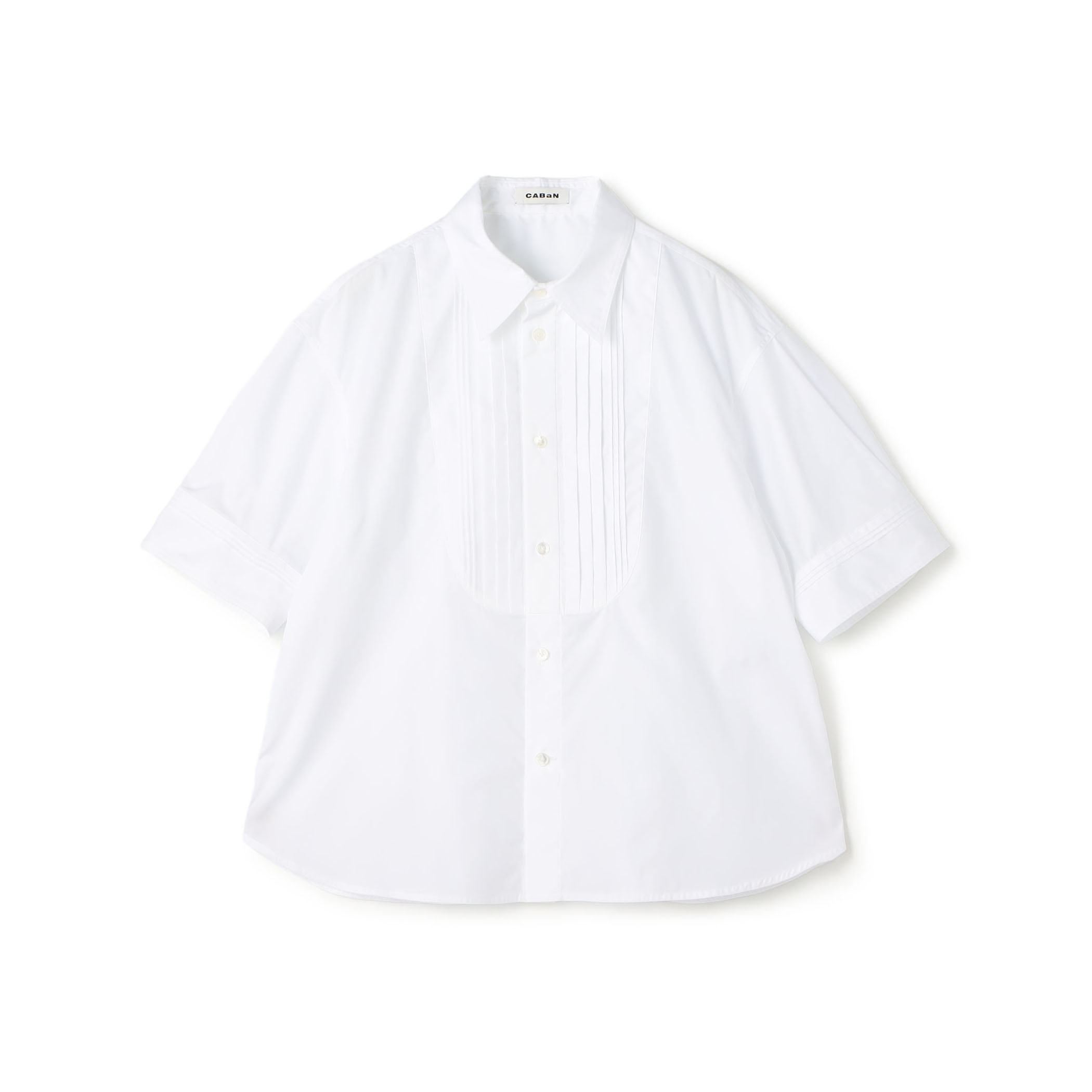 コットンブロード ボザムタック半袖シャツ