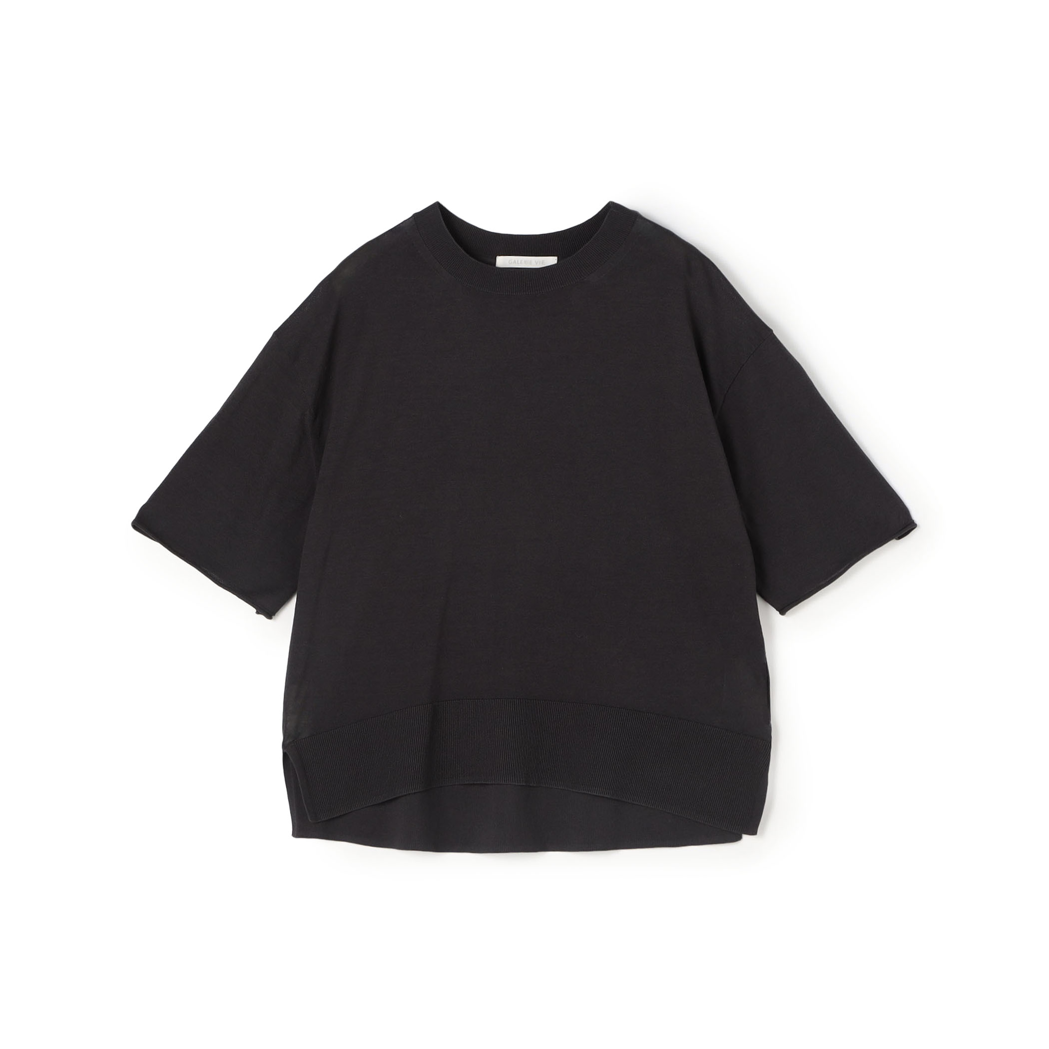 クレープコットン クルーネックプルオーバー