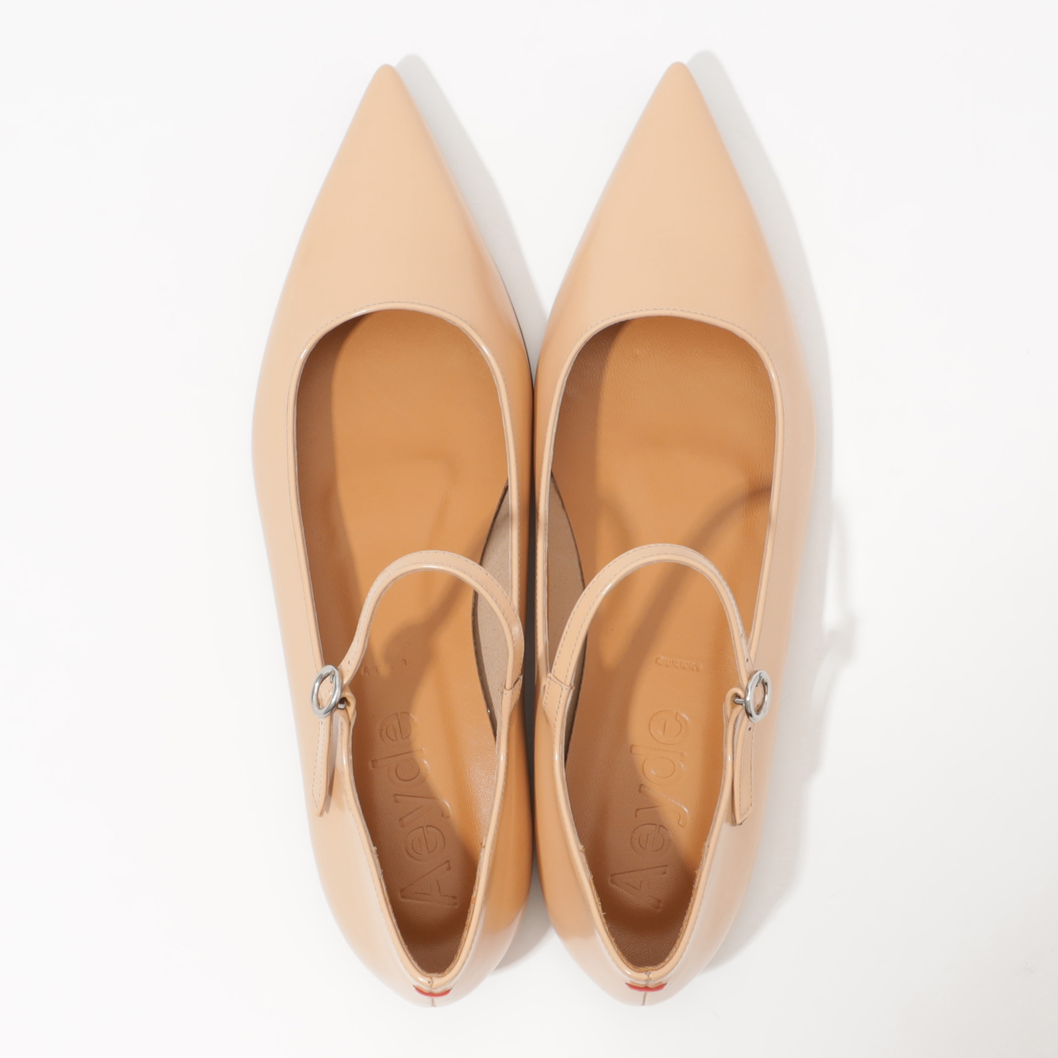 Aeyde Cleo Mary-Janes Flats アイデ メリージェーン AEYDE Cleo leather Mary Jane ballet flats | NET-A-PORTER