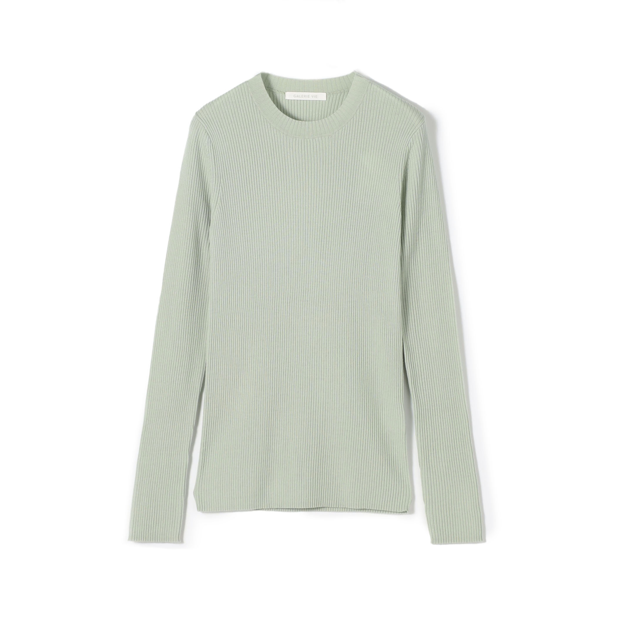 プルミエールウールリブ クルーネックプルオーバー