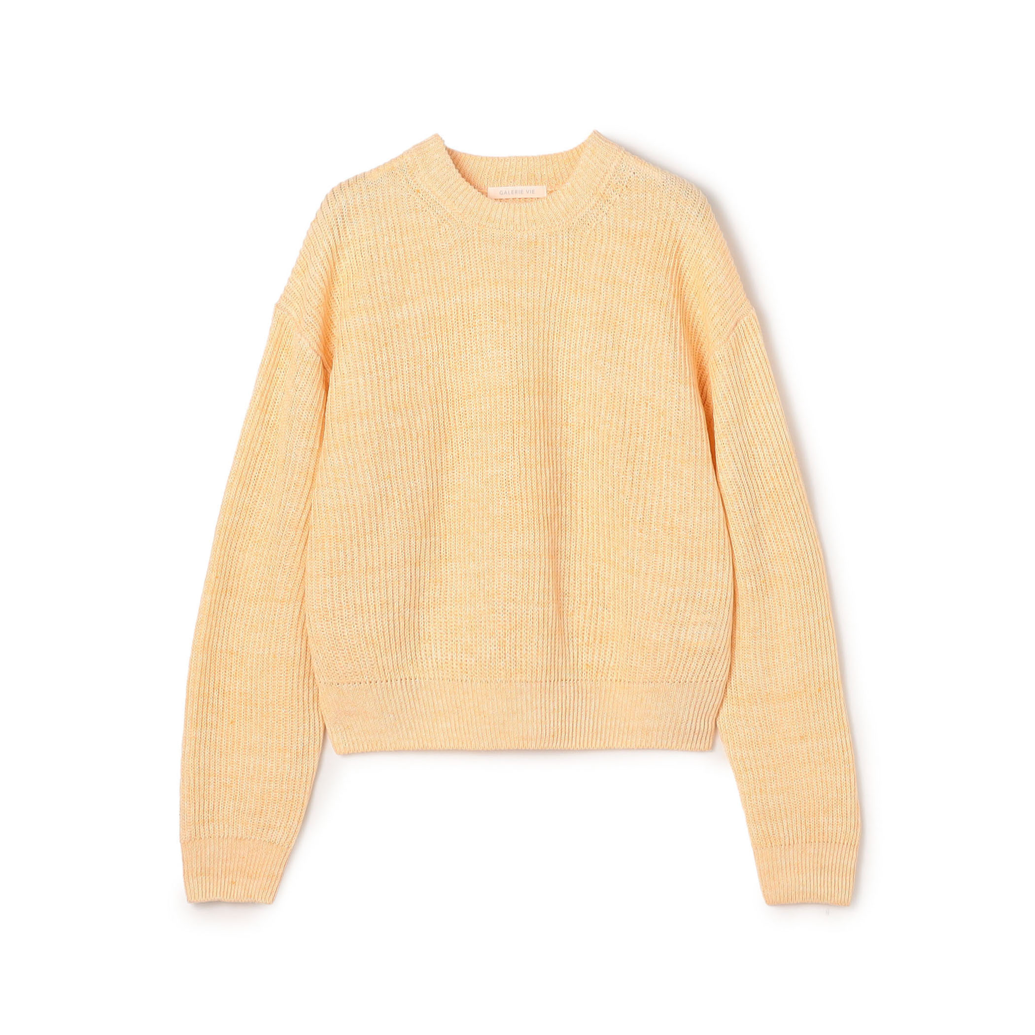 リネンフィッシャーマンズリブ クルーネックプルオーバー