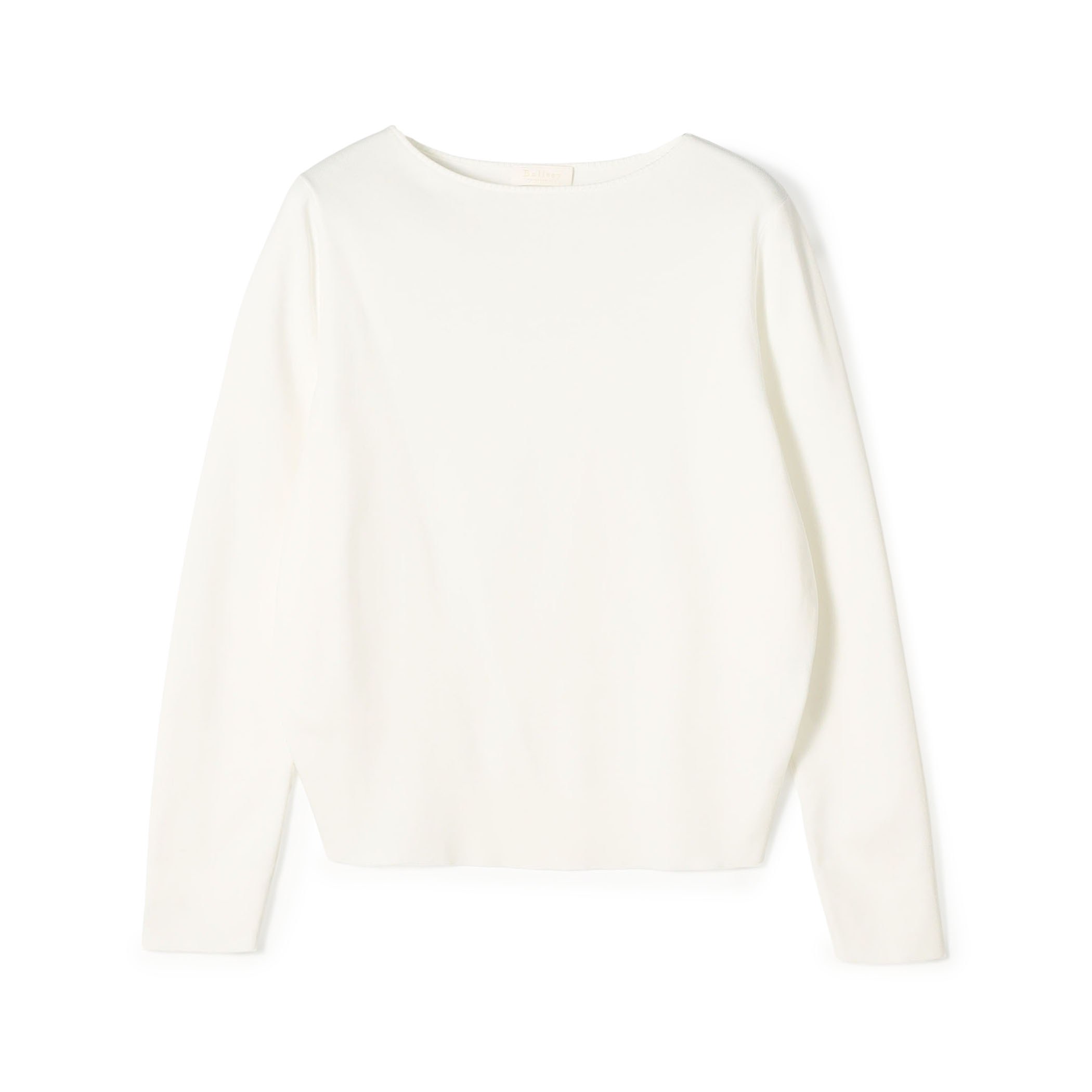 スビンコットン ボートネックプルオーバー