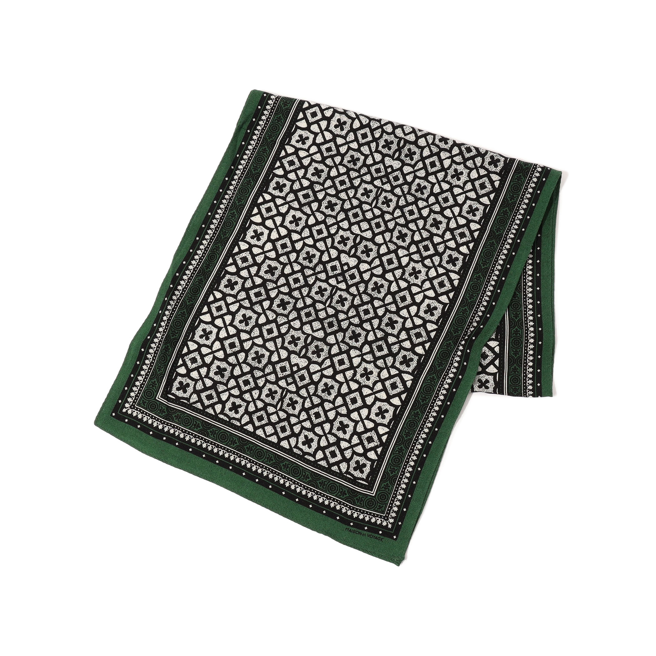 MAISON et VOYAGE 120/2ウールシルク スカーフ