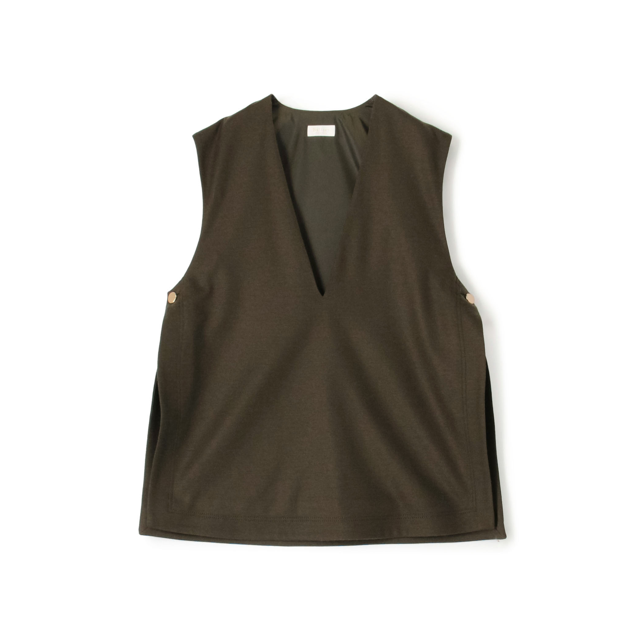 ウールスムース Vネックベスト