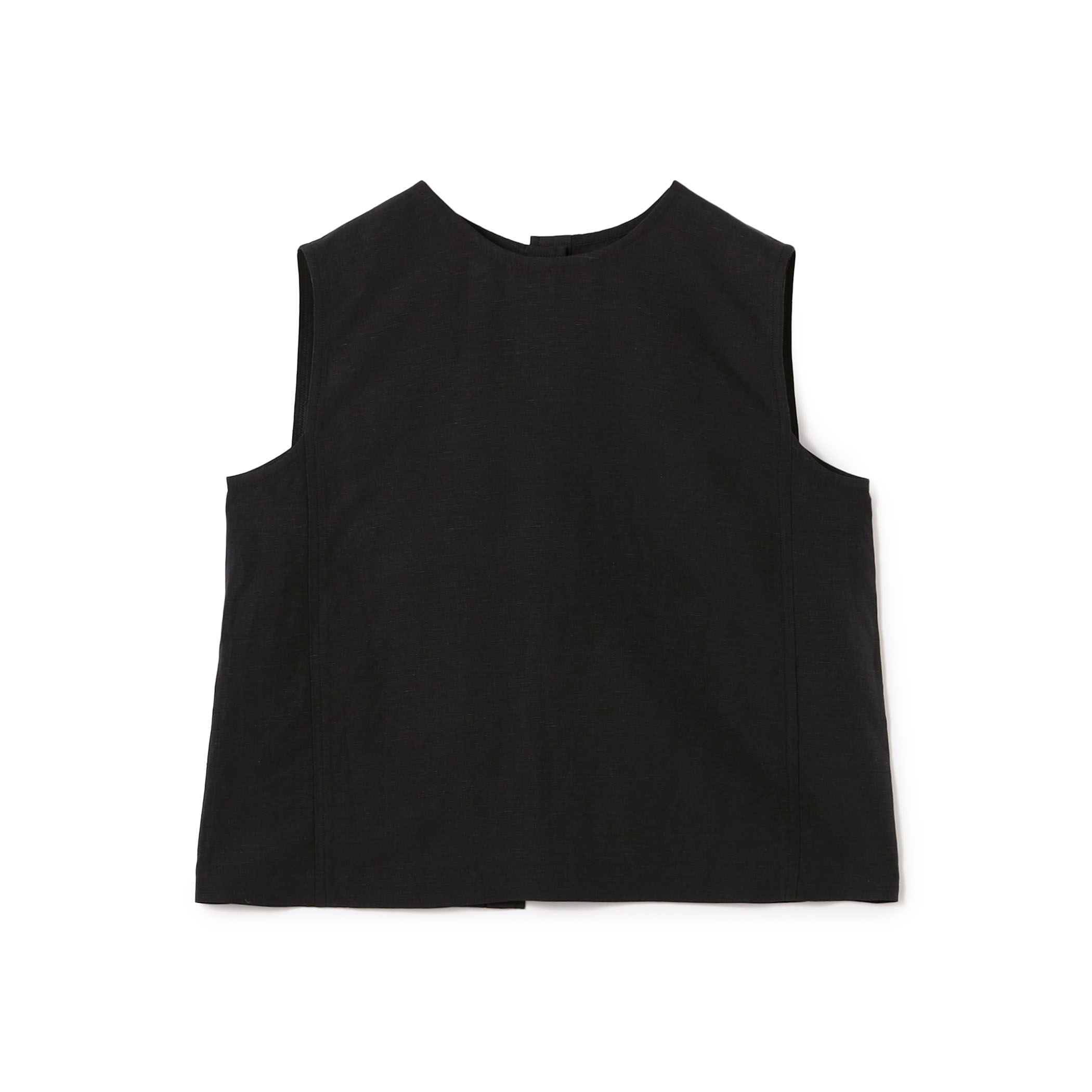 リネンキュプラシルクコンパクト 2-wayノースリーブブラウス