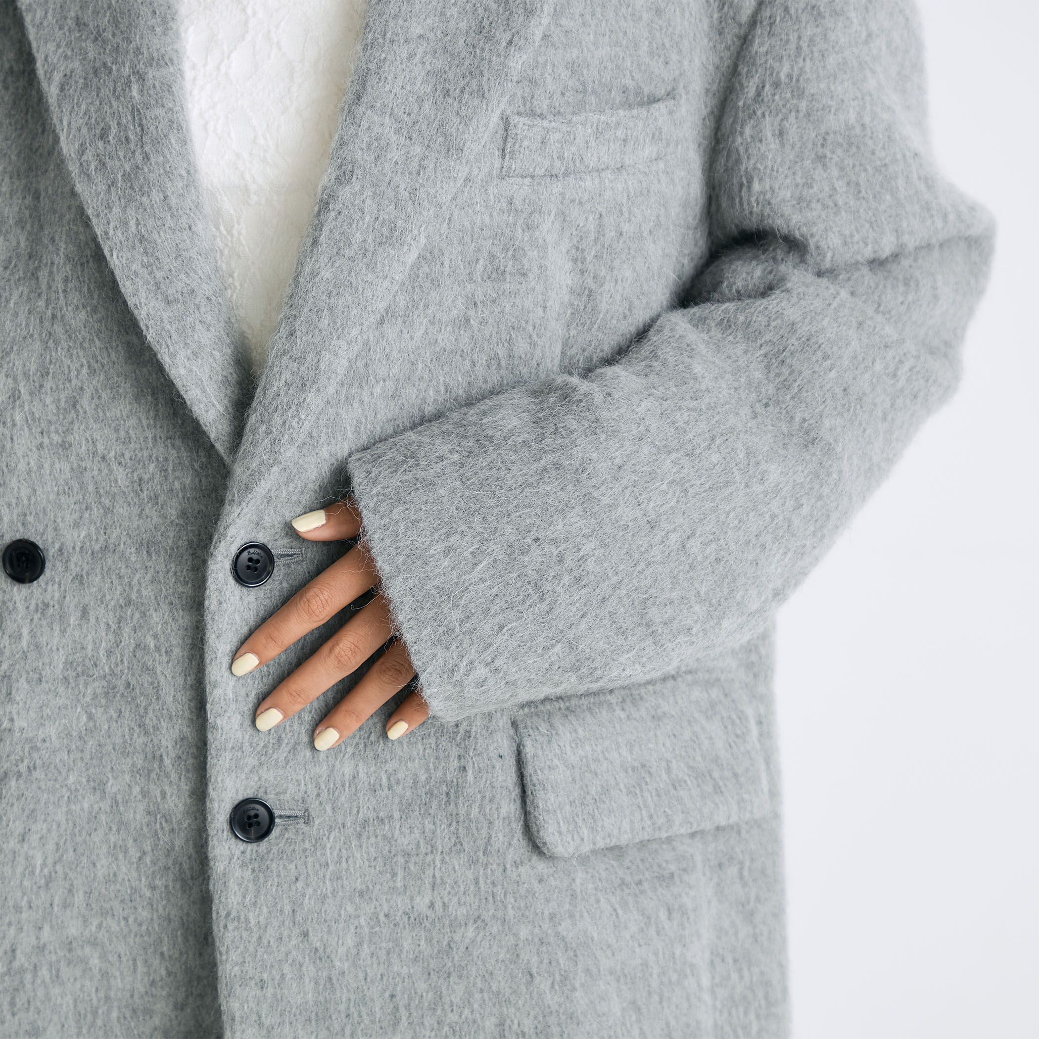 【最終値下げ・新品未使用】tomorrow land アルパカシャギージャケット アルパカシャギー オーバーサイズドジャケット｜トゥモローランド 公式通販