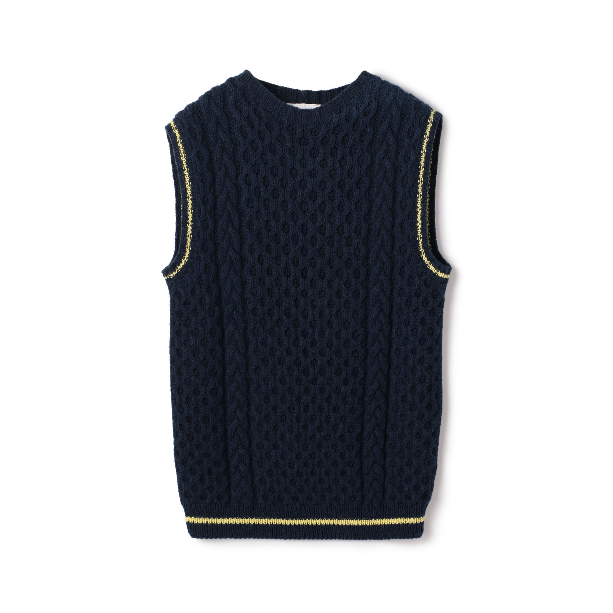 KNIT BRARY クルーネックニットベスト