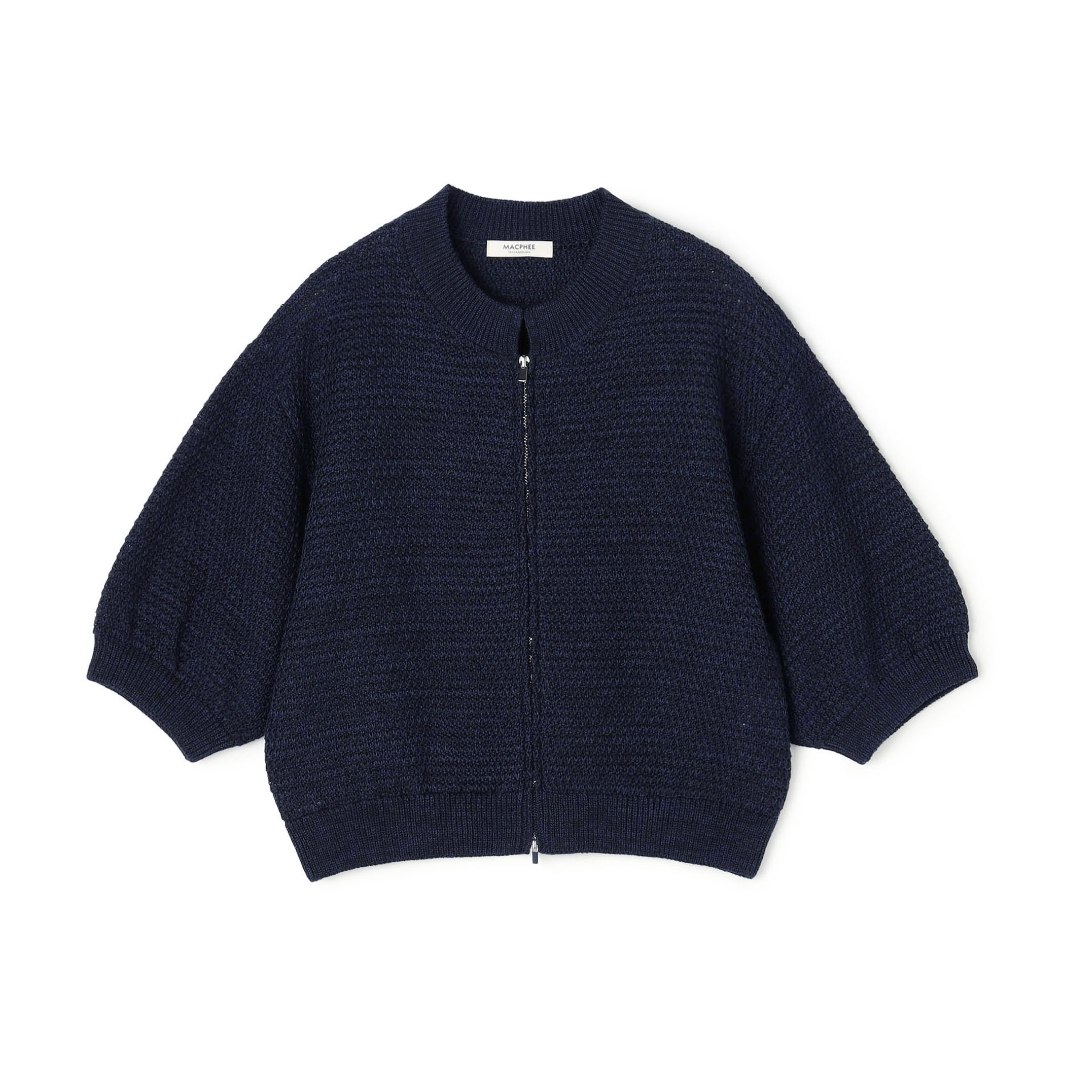 ギマコットン ジップアップカーディガン