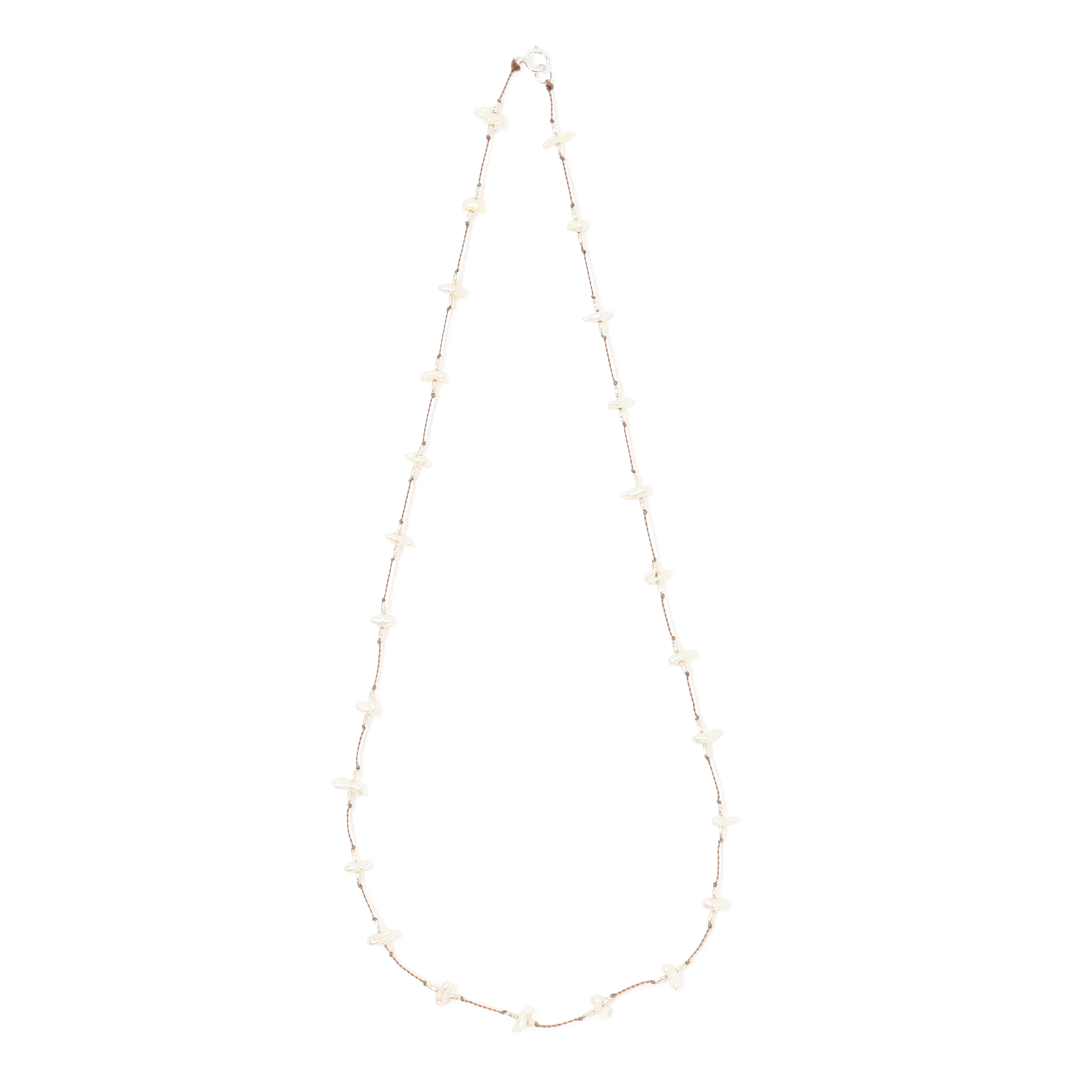 ■■■SEE REAL FLOWERS SHORT KESHI PEARL ネックレス