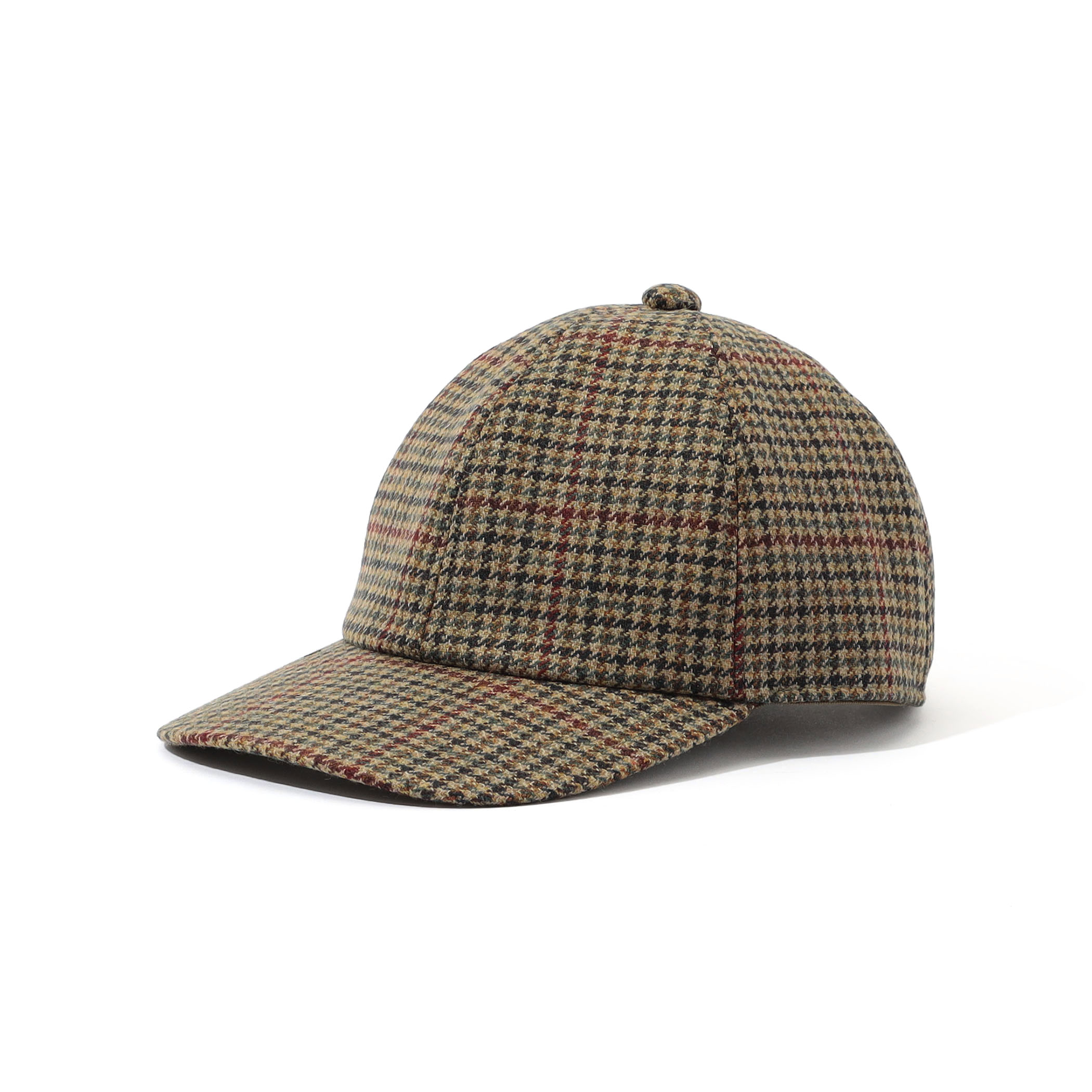 MAISON et VOYAGE ウールツイード ガンクラブチェック 6パネルキャップ