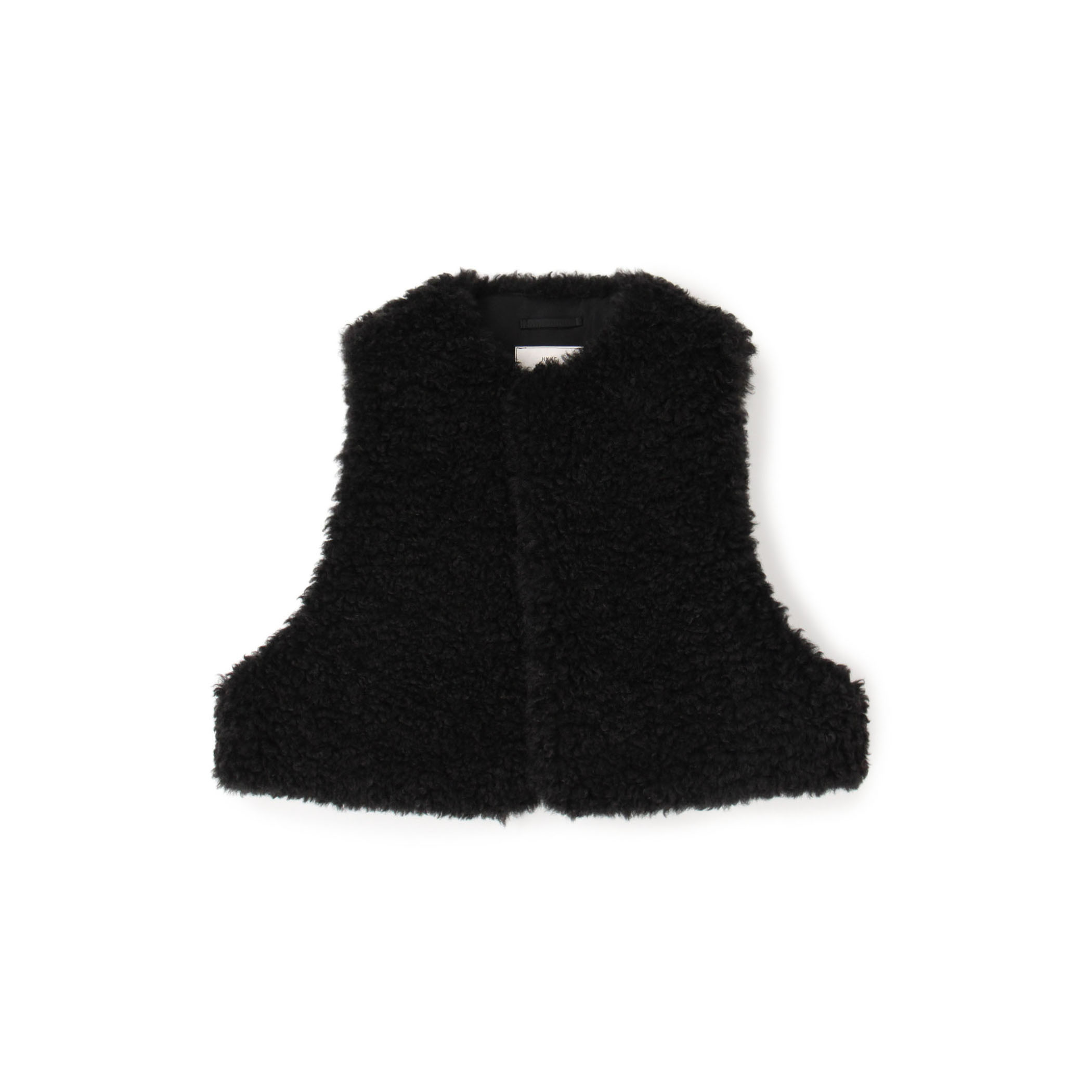 HYKE FAUX SHEARLING CROPPED VEST クロップドベスト