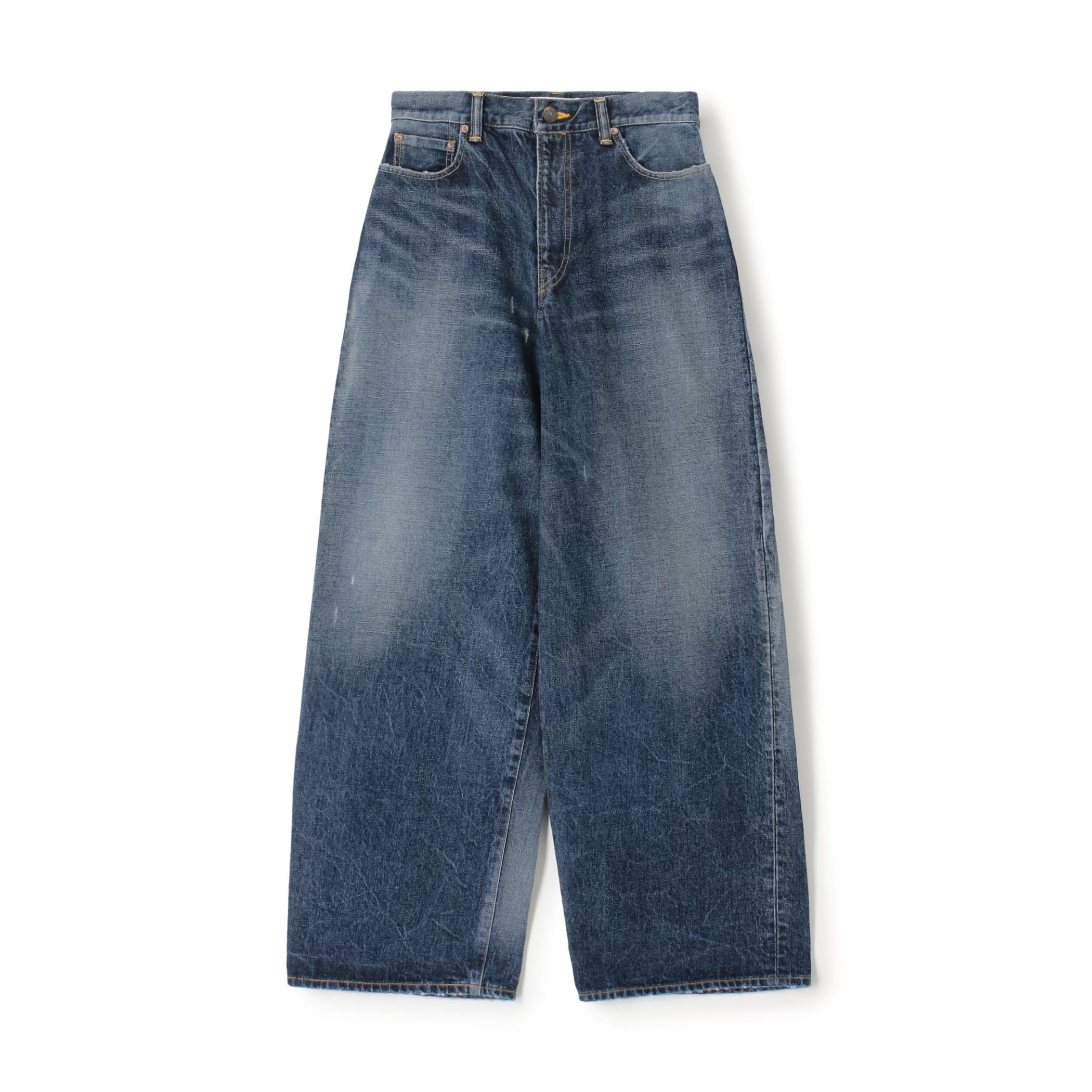 ブルーデニム バギーパンツ