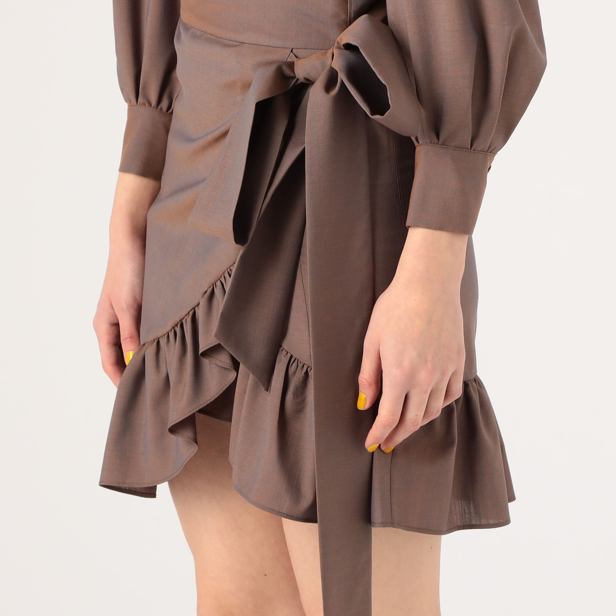 ISABEL MARANT ETOILE NELICIA ウール ラッフルワンピース