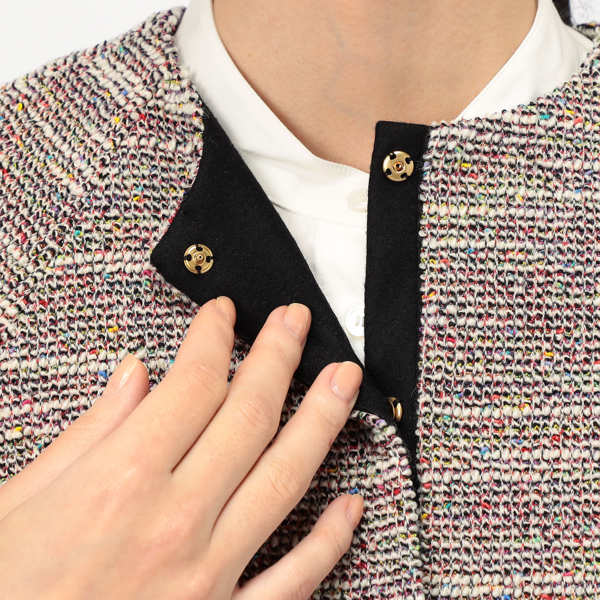 ファンシーニット ペプラムジャケット｜トゥモローランド 公式通販