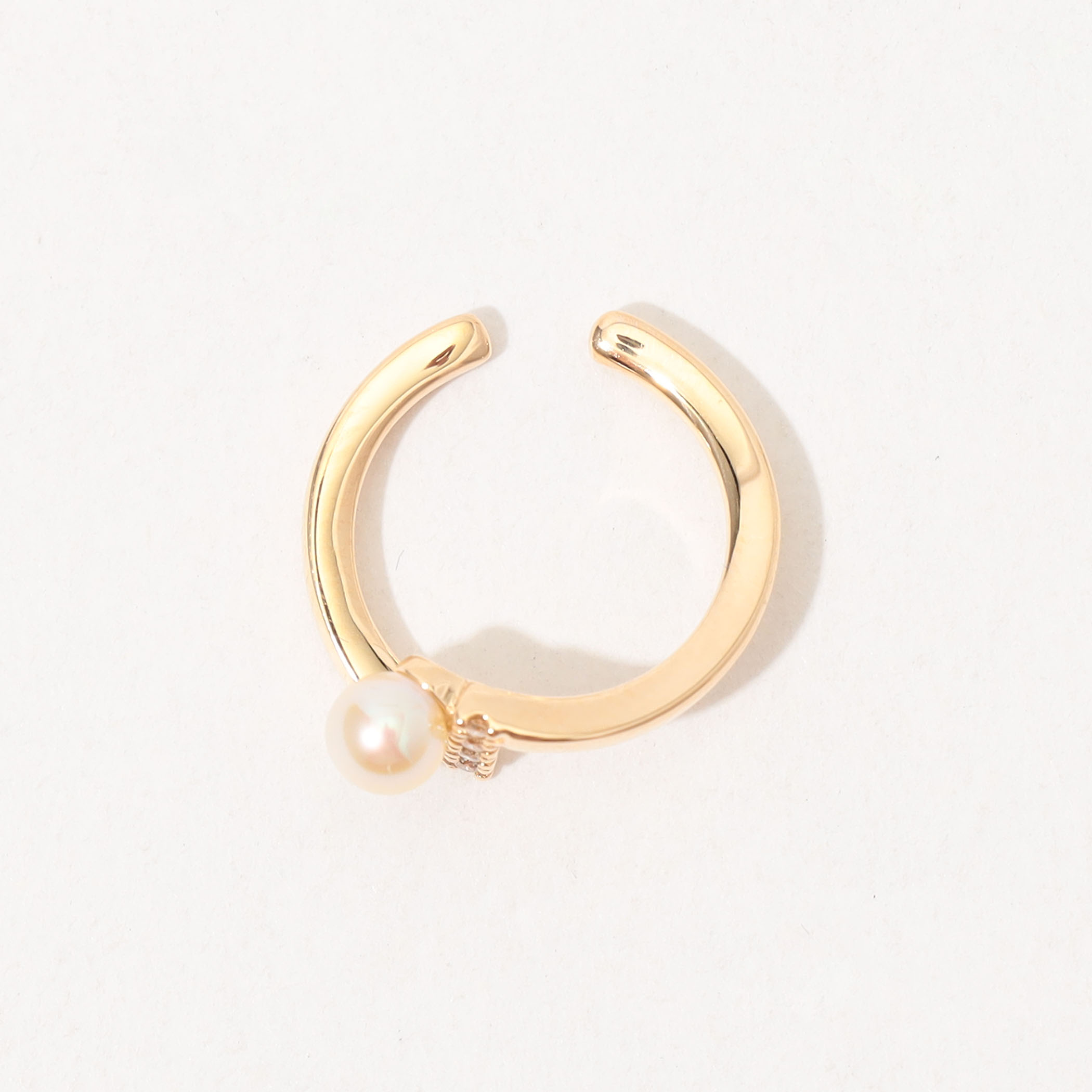 最高級のスーパー 別注】Hirotaka Diamond Pearl 片耳イヤーカフ アクセサリー