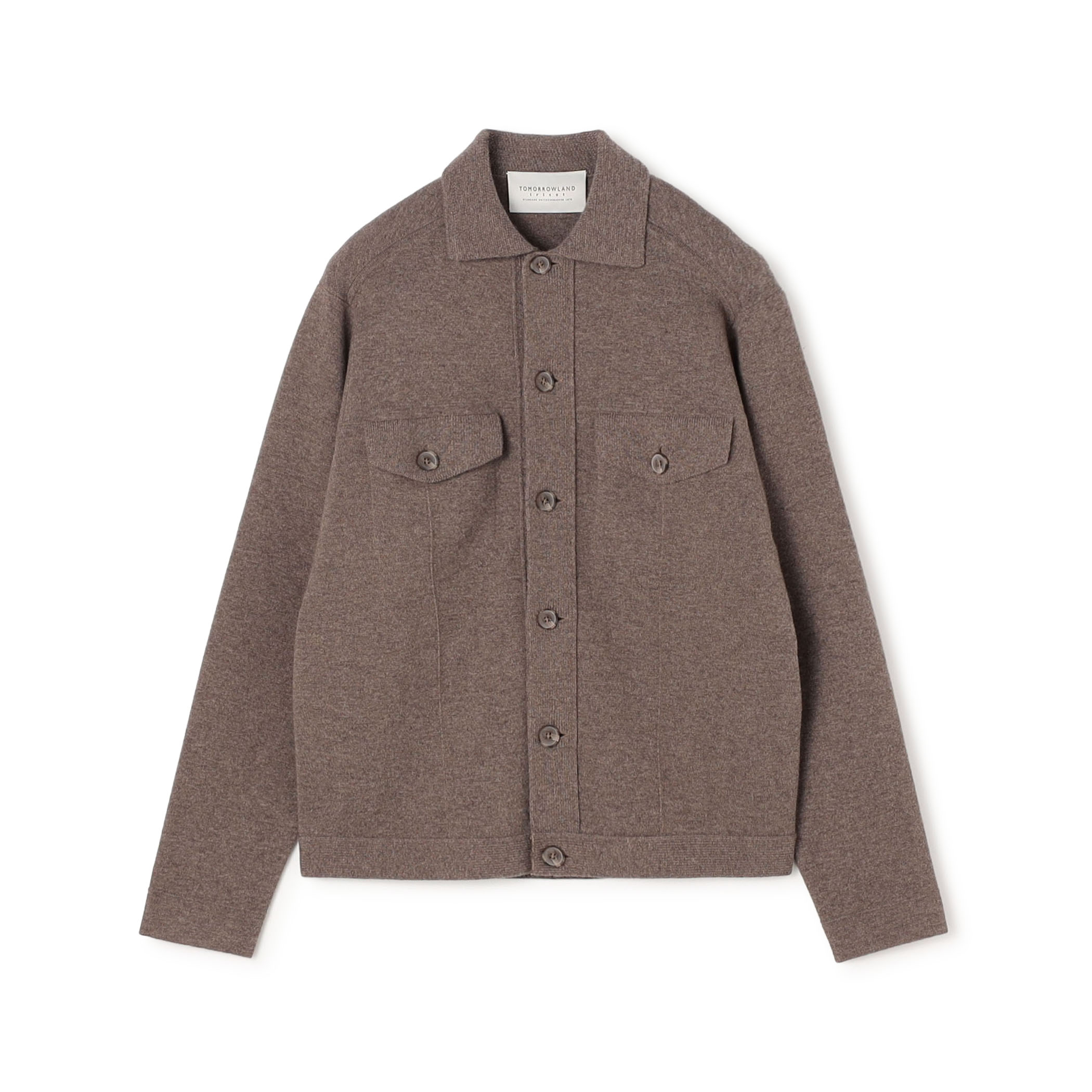 【WEB先行予約】TOMORROWLAND tricot ウールカシミヤ ミラノリブ ニットブルゾン