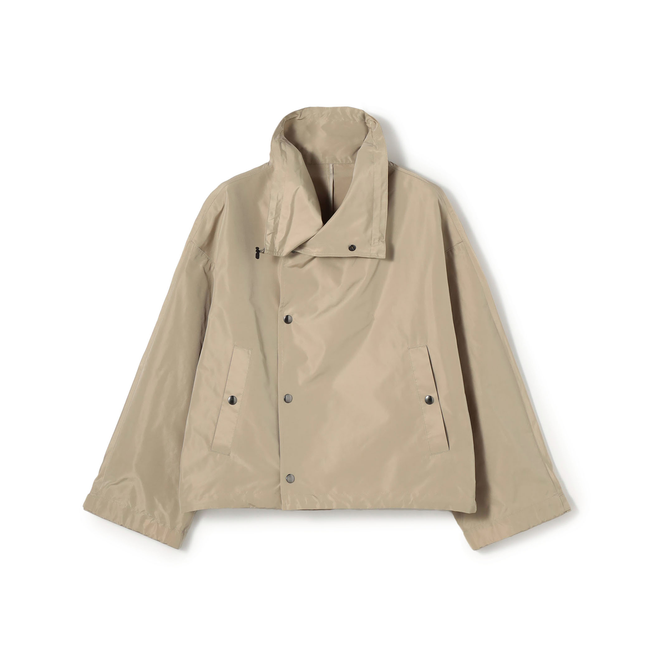 メモリータフタ ハイネックショートブルゾン