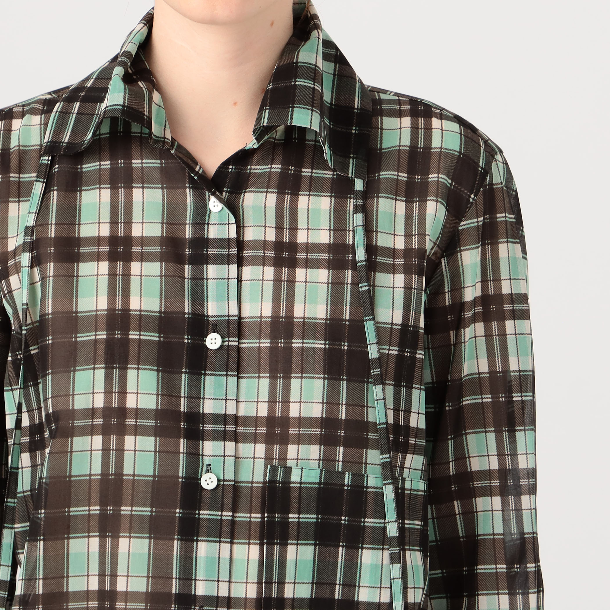 TELMA DESIGN CHECK SHIRT シャツ｜トゥモローランド 公式通販