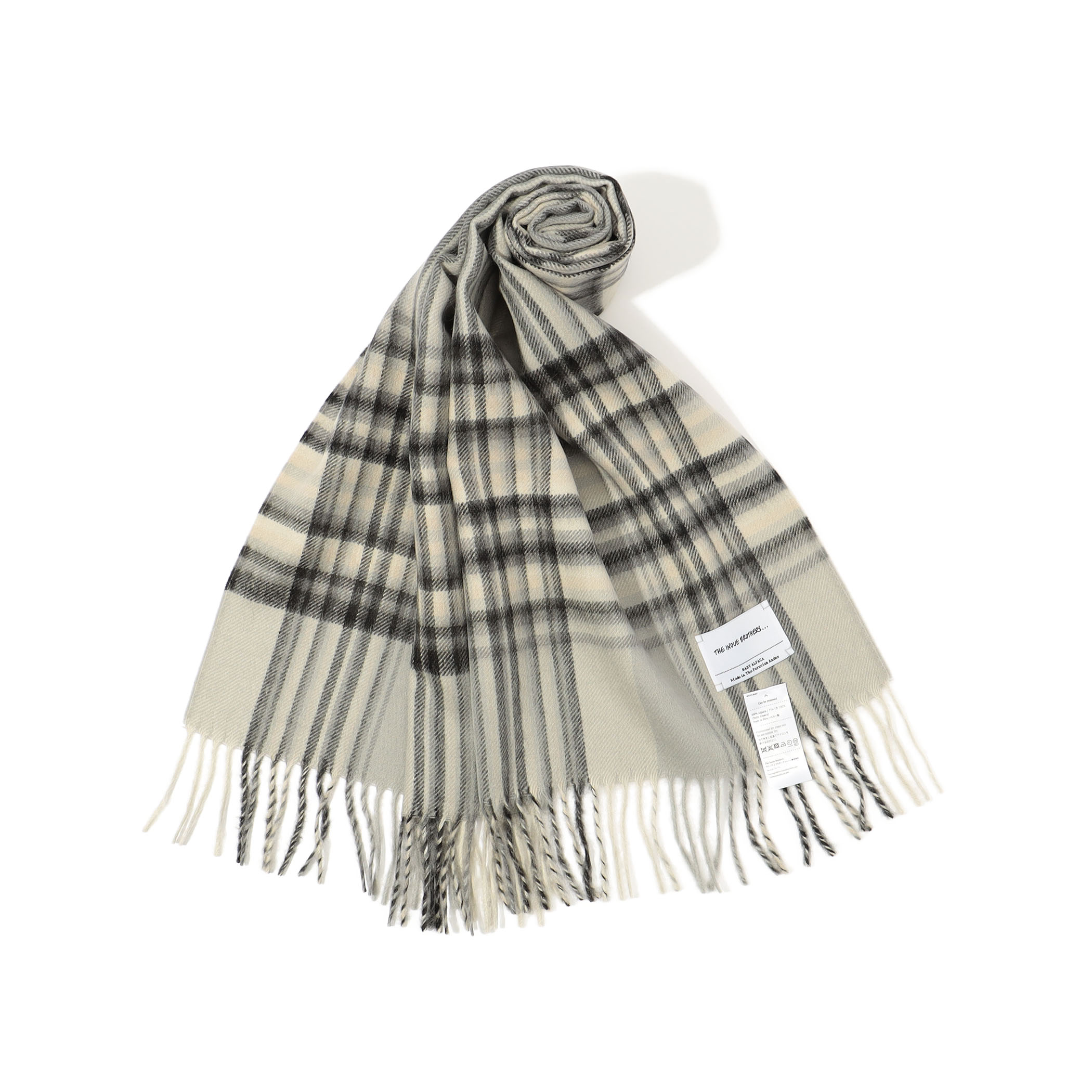 The Inoue Brothers Brushed Scarf Check｜トゥモローランド 公式通販