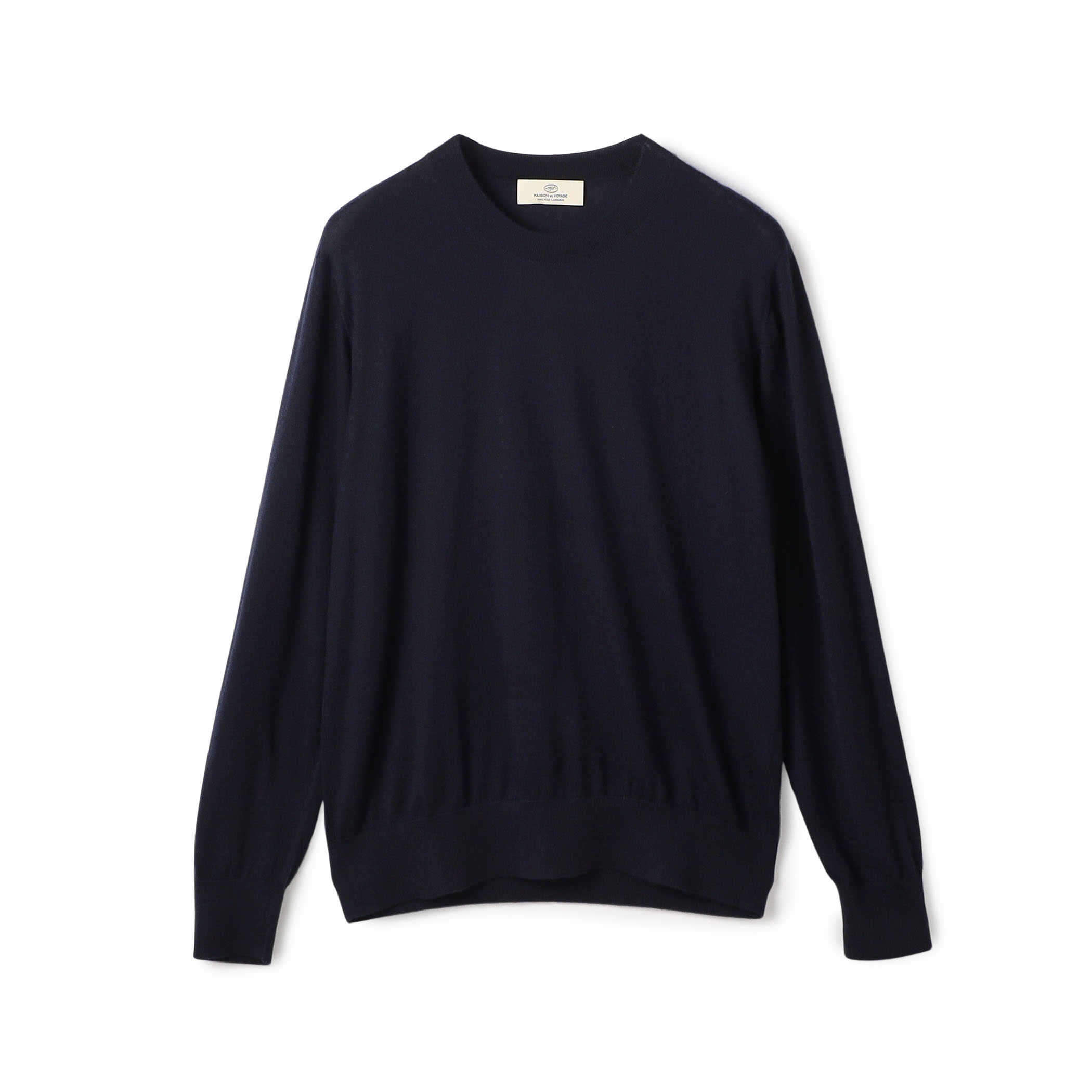 カシミヤ クルーネックプルオーバー Cariaggi