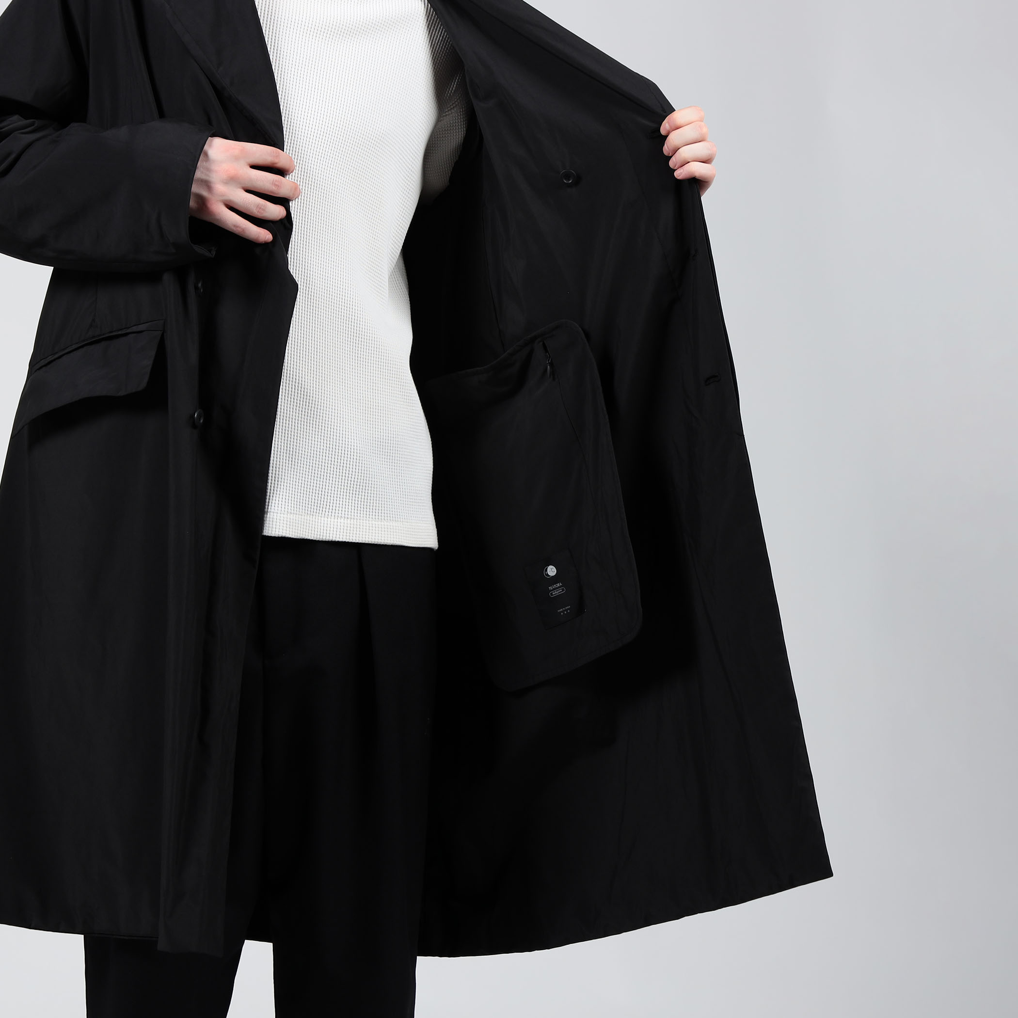 TEATORA DEVICE COAT DP ポリエステルナイロン コート