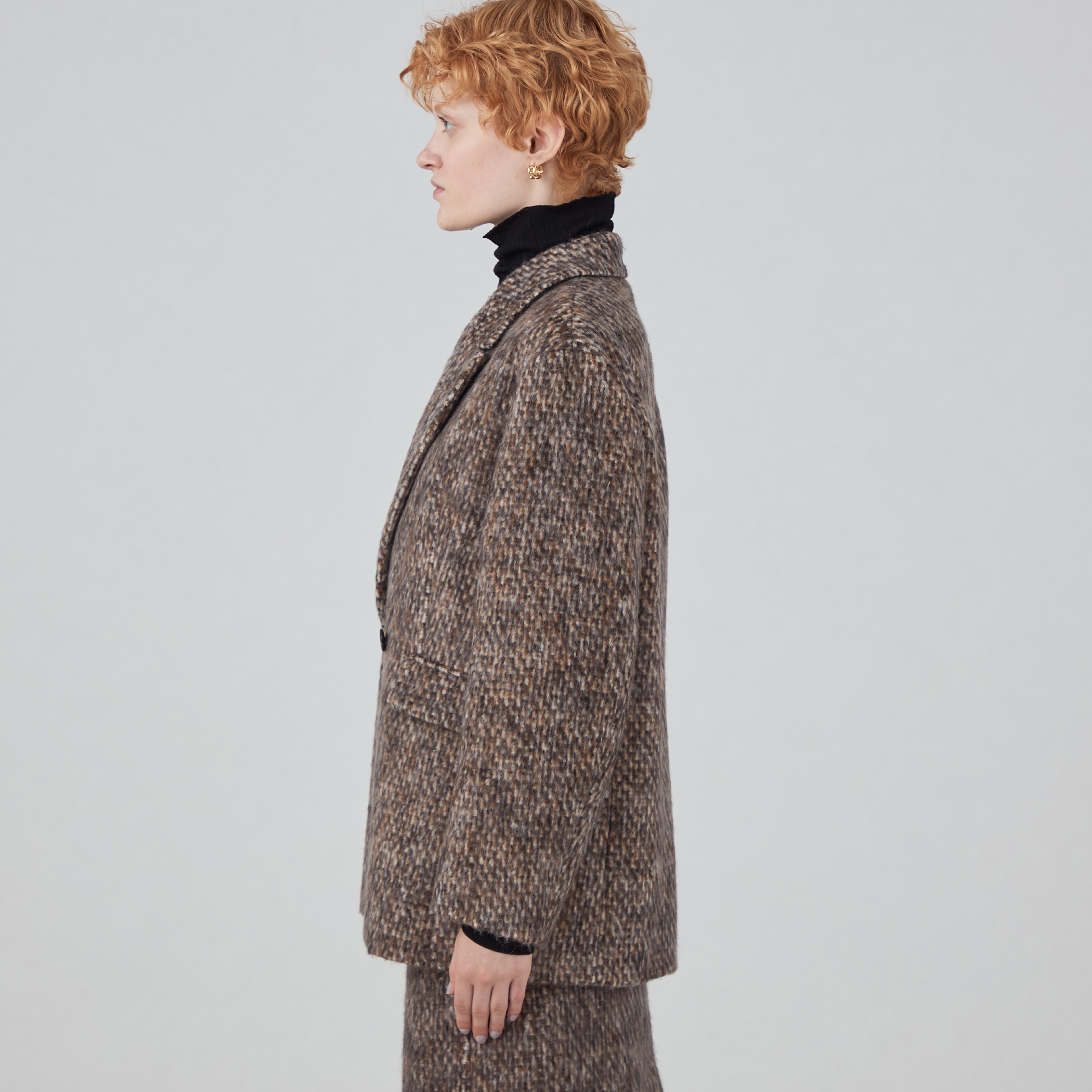 モヘヤミックスシャギー ダブルブレストジャケット｜トゥモローランド