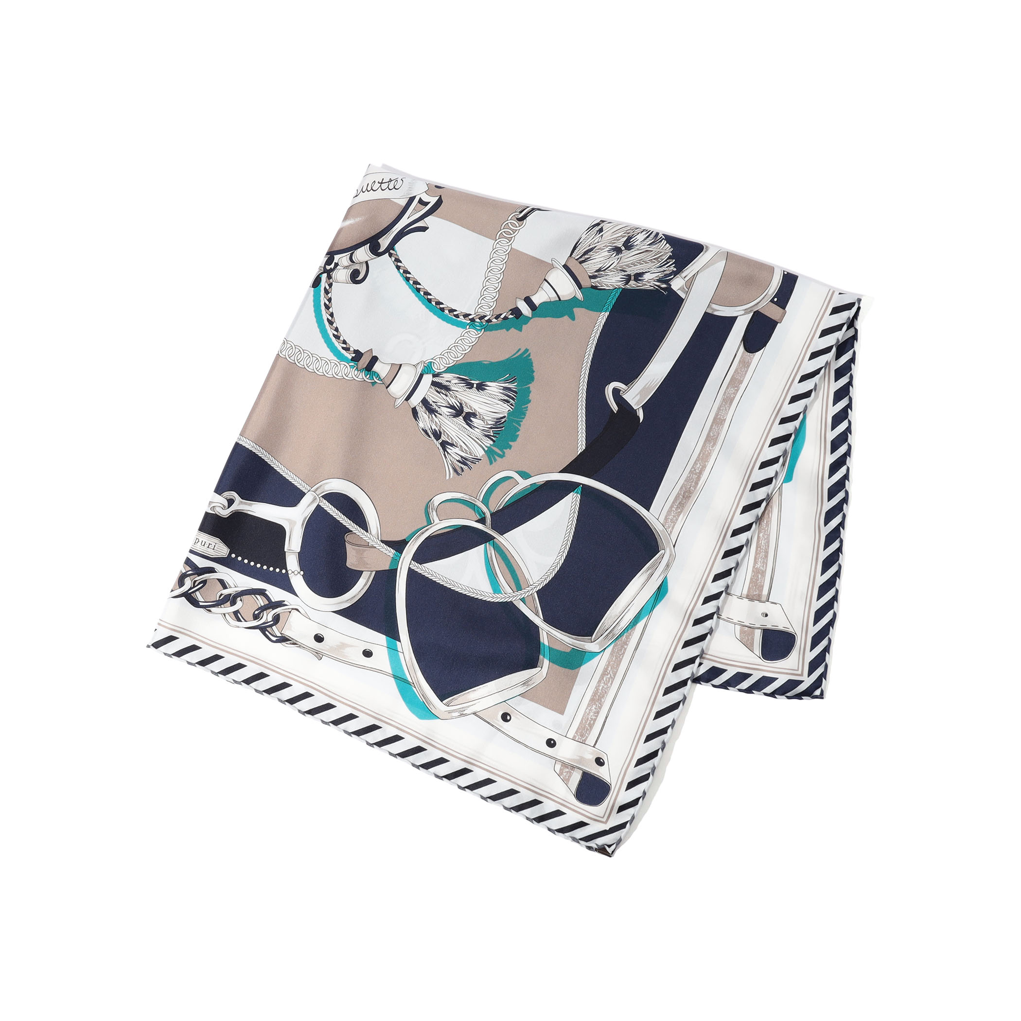 MANIPURI TASSEL シルクスカーフ