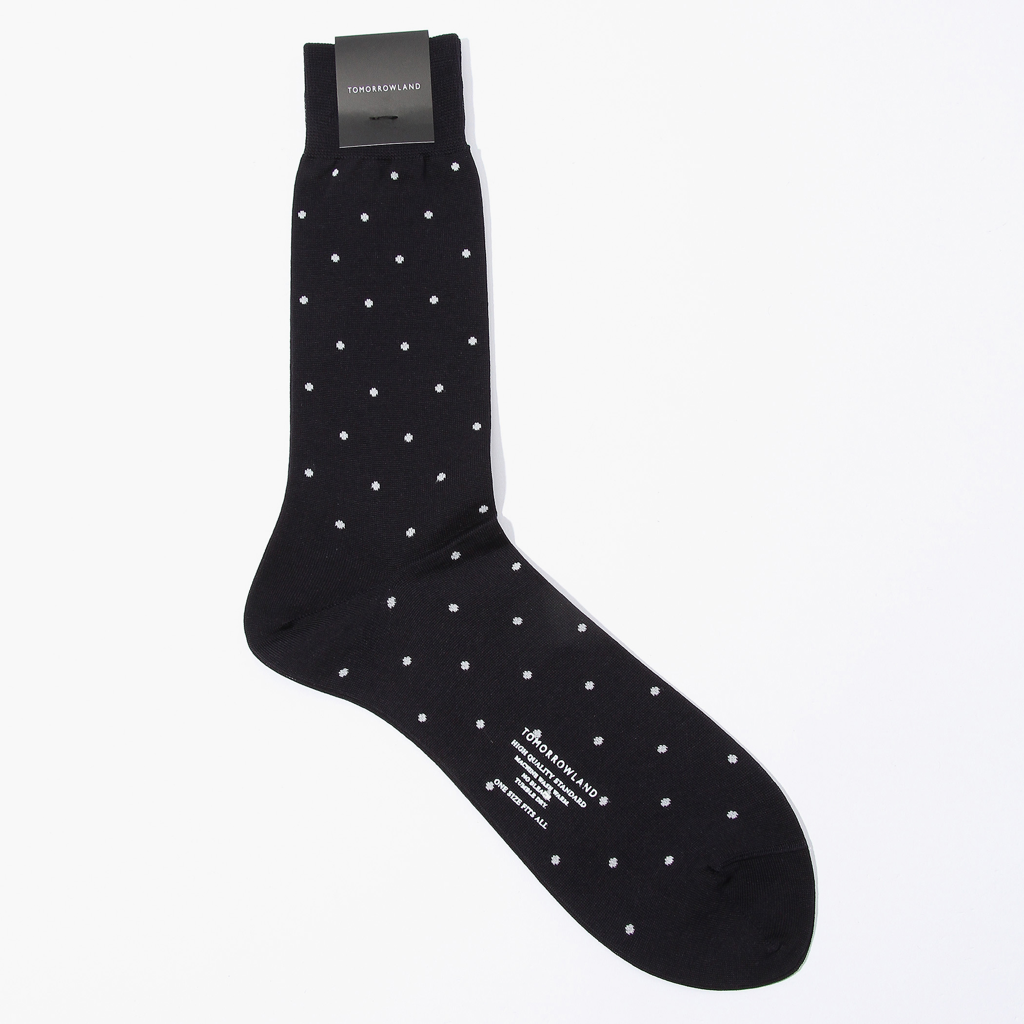 TOMORROWLAND コットンナイロン ドットソックス