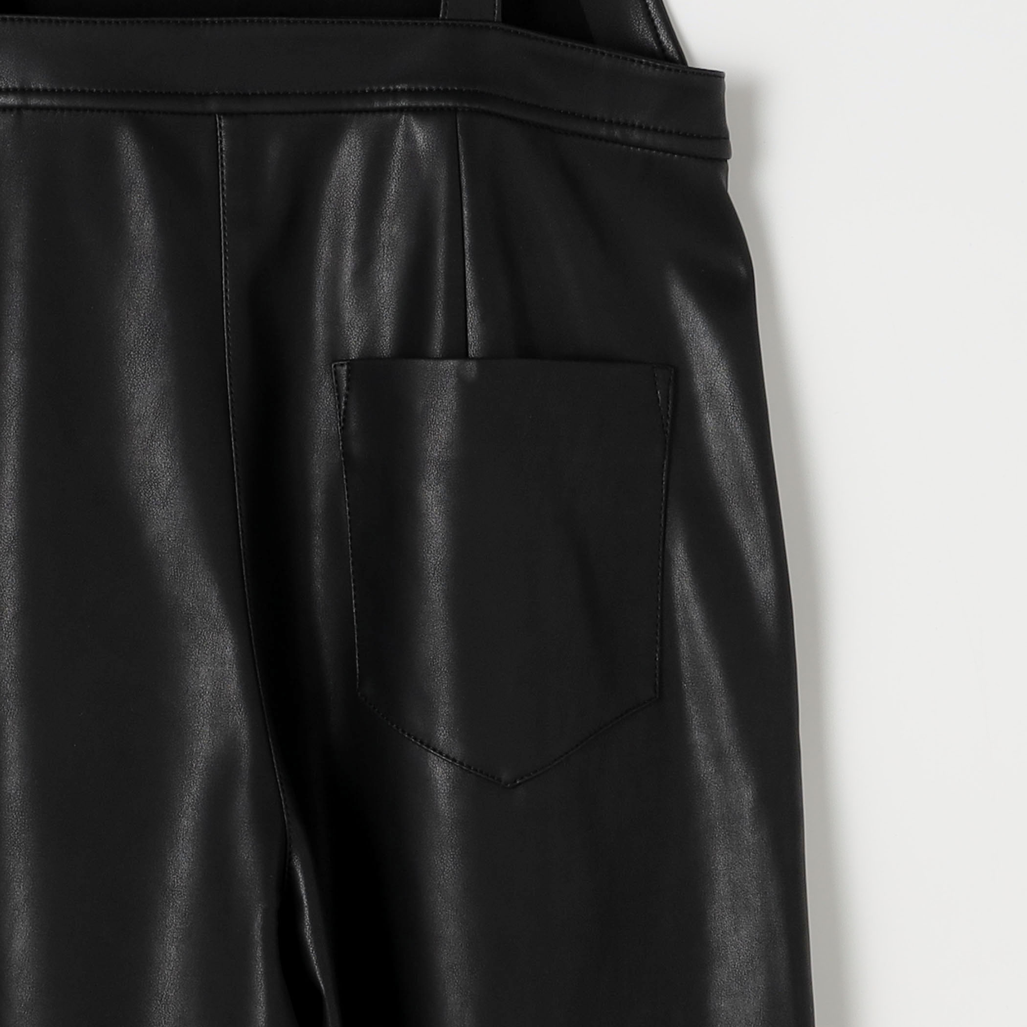 レザーライク サロペット｜トゥモローランド 公式通販