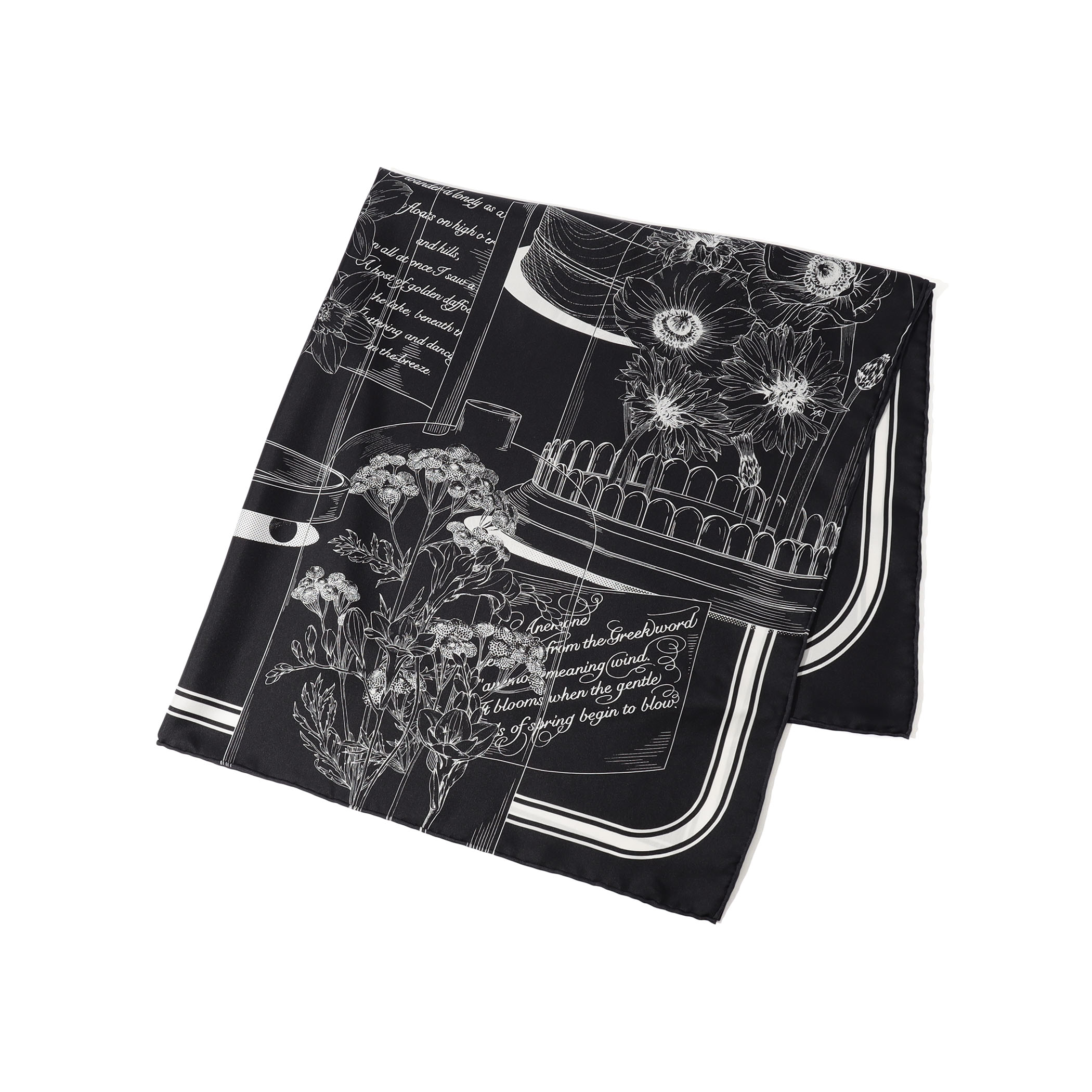 MANIPURI DOME FLOWER シルクスカーフ