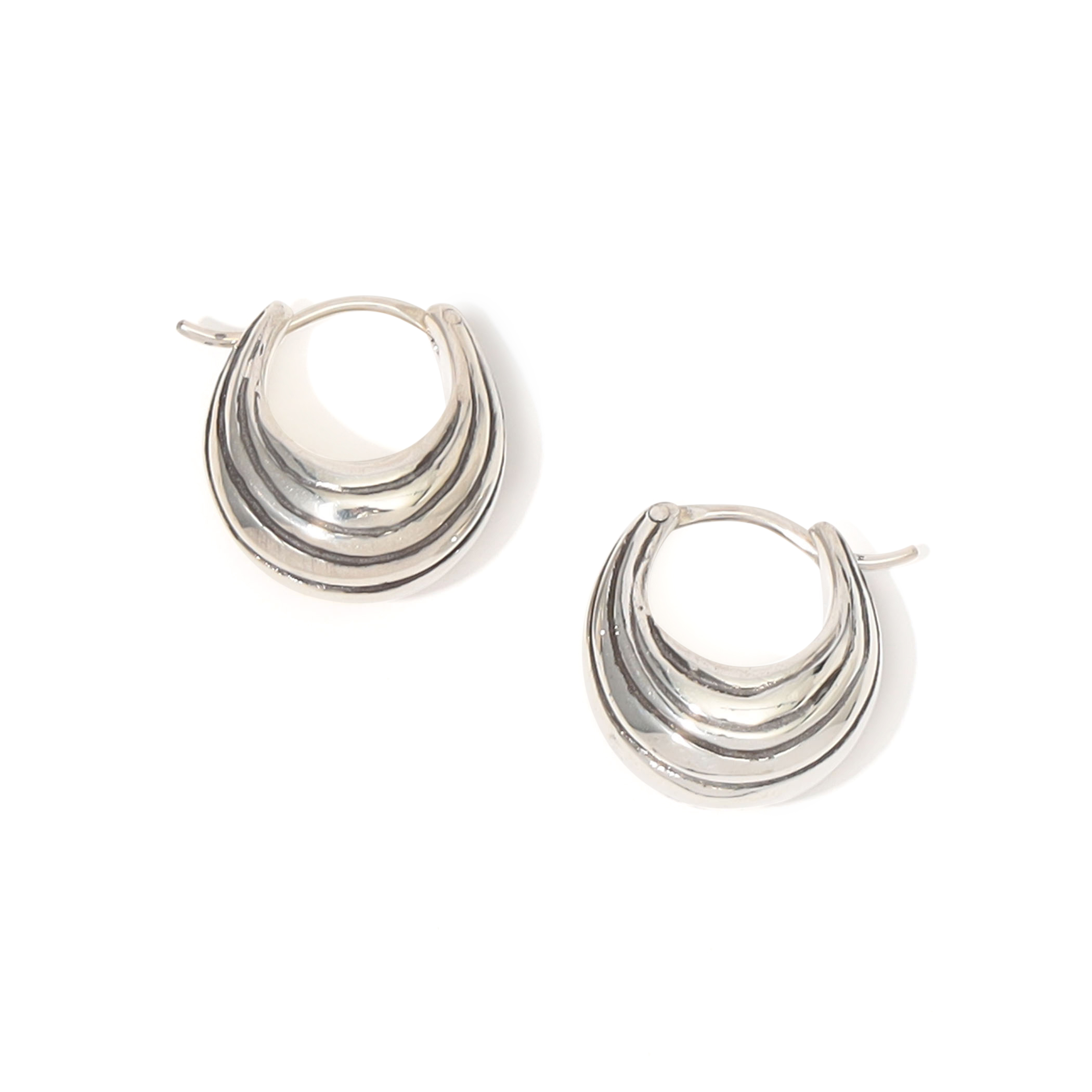 R.ALAGAN SHIMA HOOPS ピアス