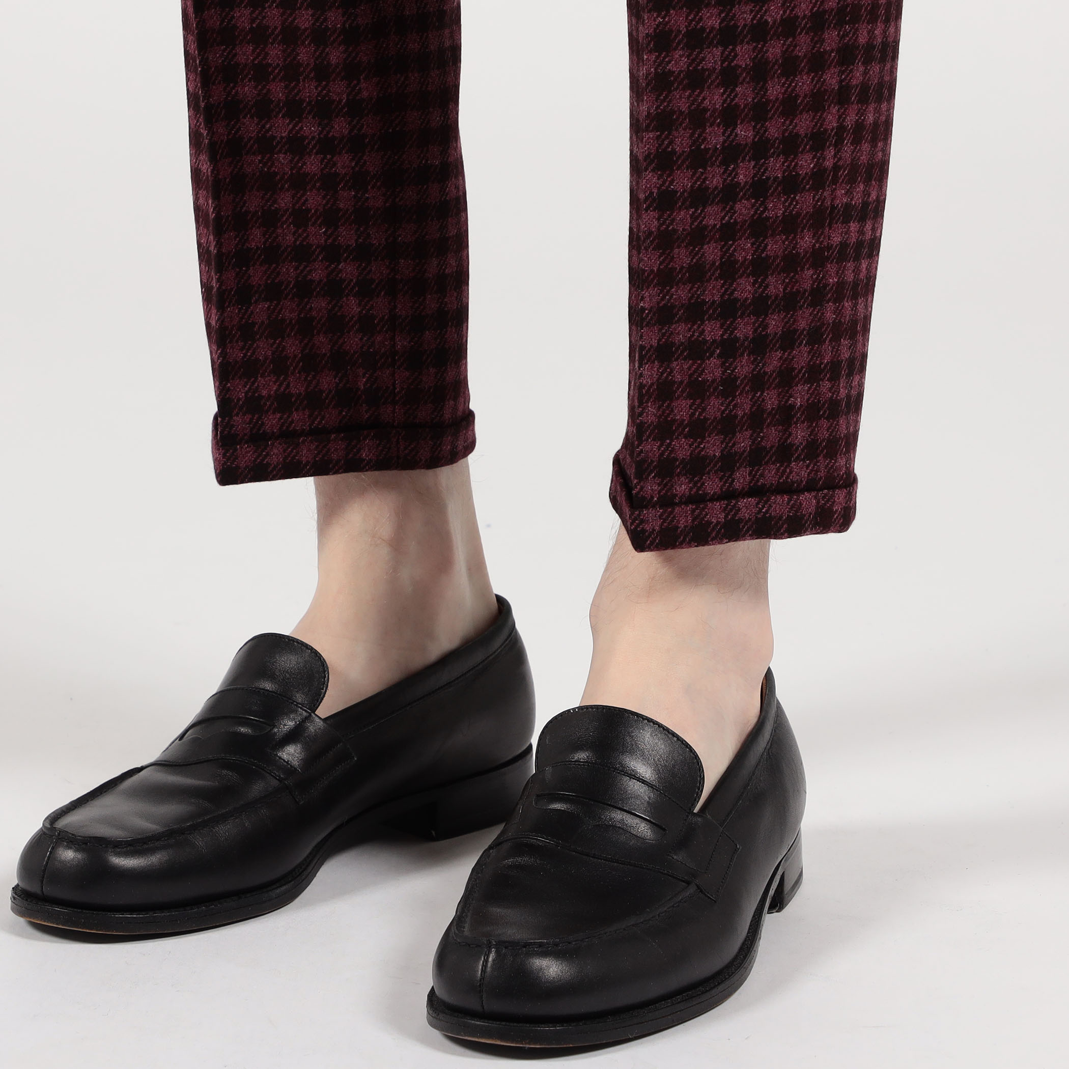 PT TRINO Rebel Fit ウールシルクリネン ノープリーツスラックス