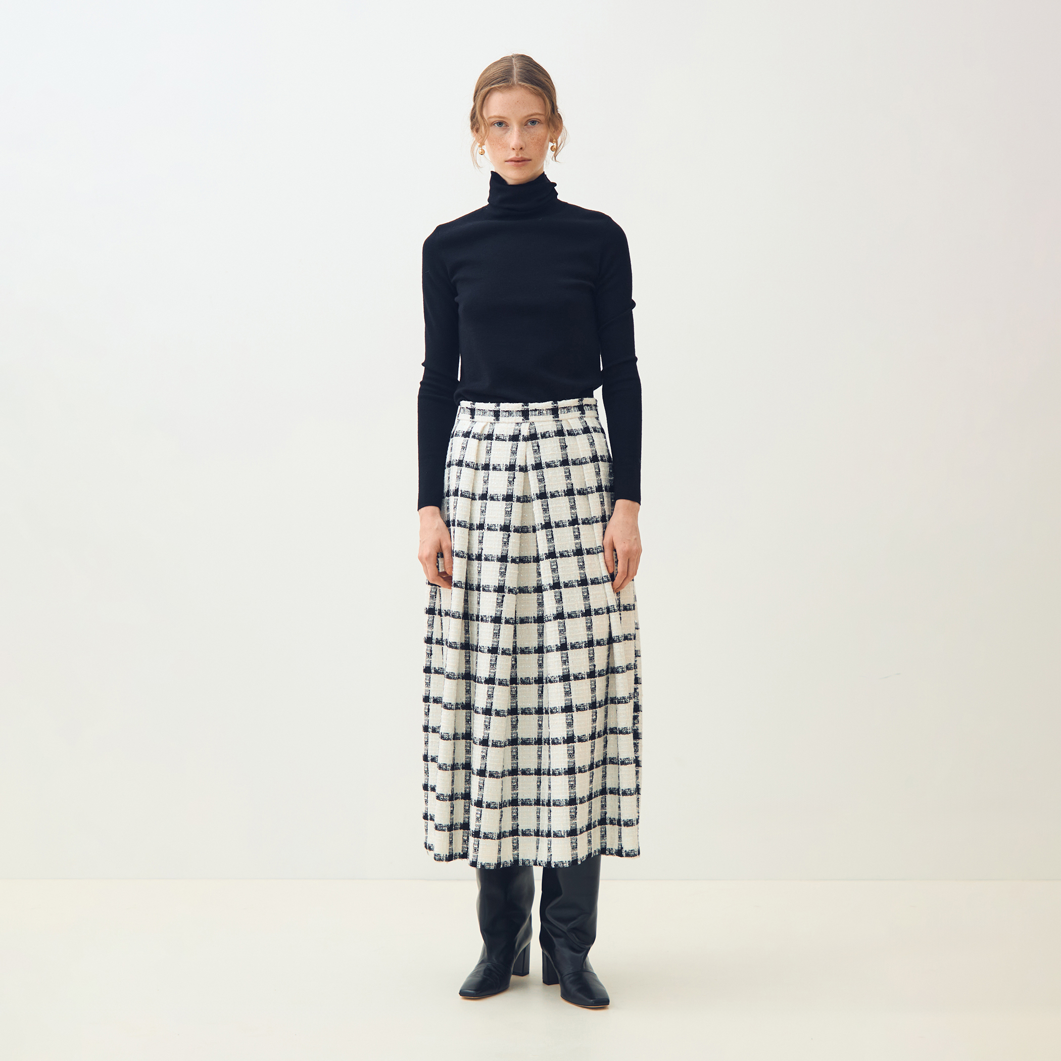 タッタースパンコール タックバレルスカート｜トゥモローランド 公式通販