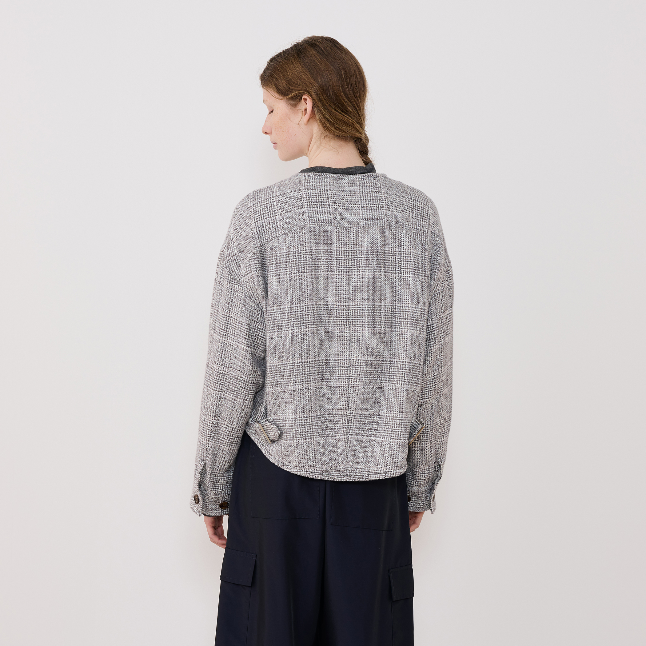 リネアコットンツイード コクーンブルゾン｜トゥモローランド 公式通販