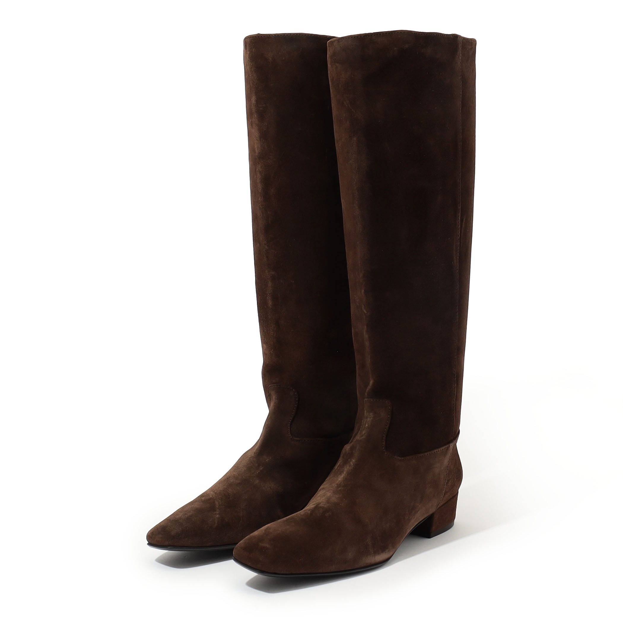 FABIO RUSCONI VELOUR ロングブーツ