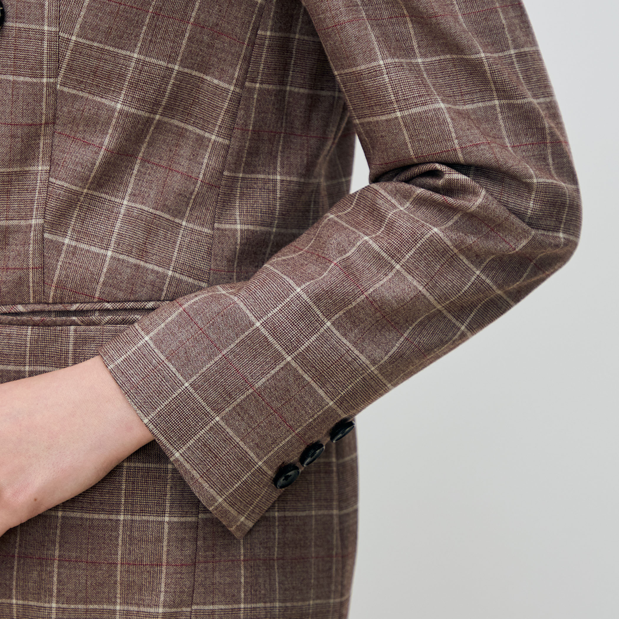 バーガンディウィンドウ ダブルブレストジャケット｜トゥモローランド