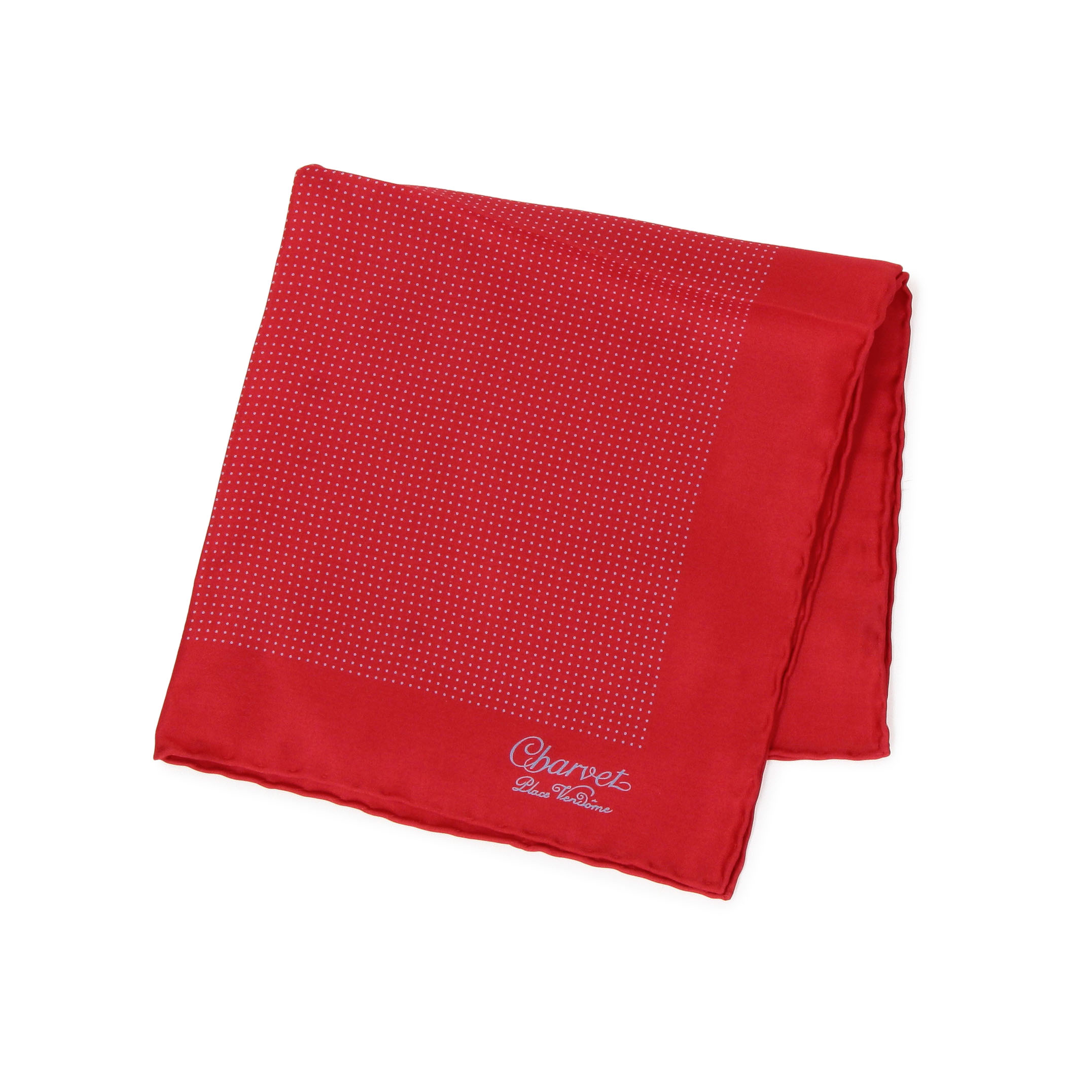 Charvet シルクプリント ポケットチーフ