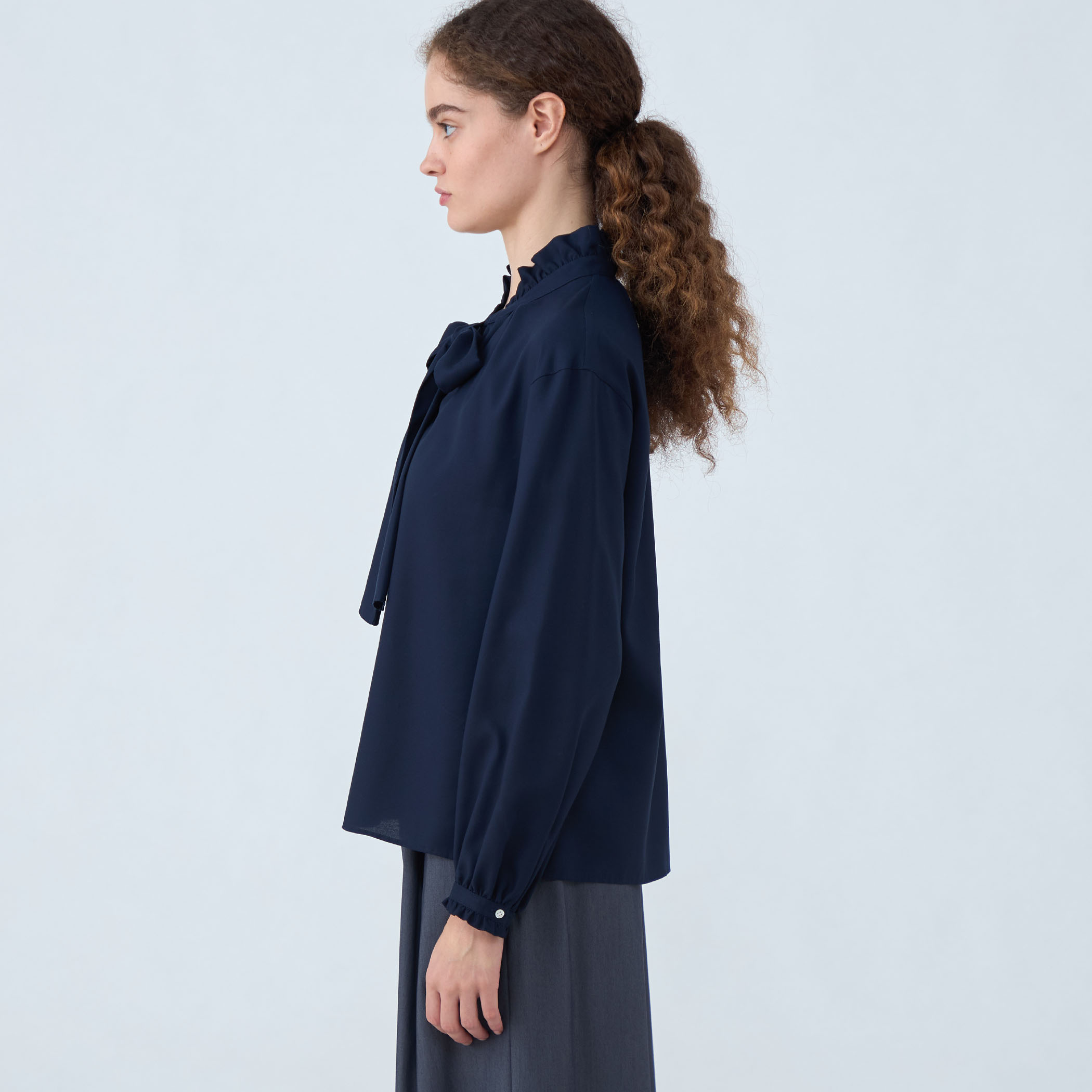 Lily by Risa リボンブラウス　黒 Lily by Risa リボンブラウス 黒 Lily by Risa リボンブラウス黒