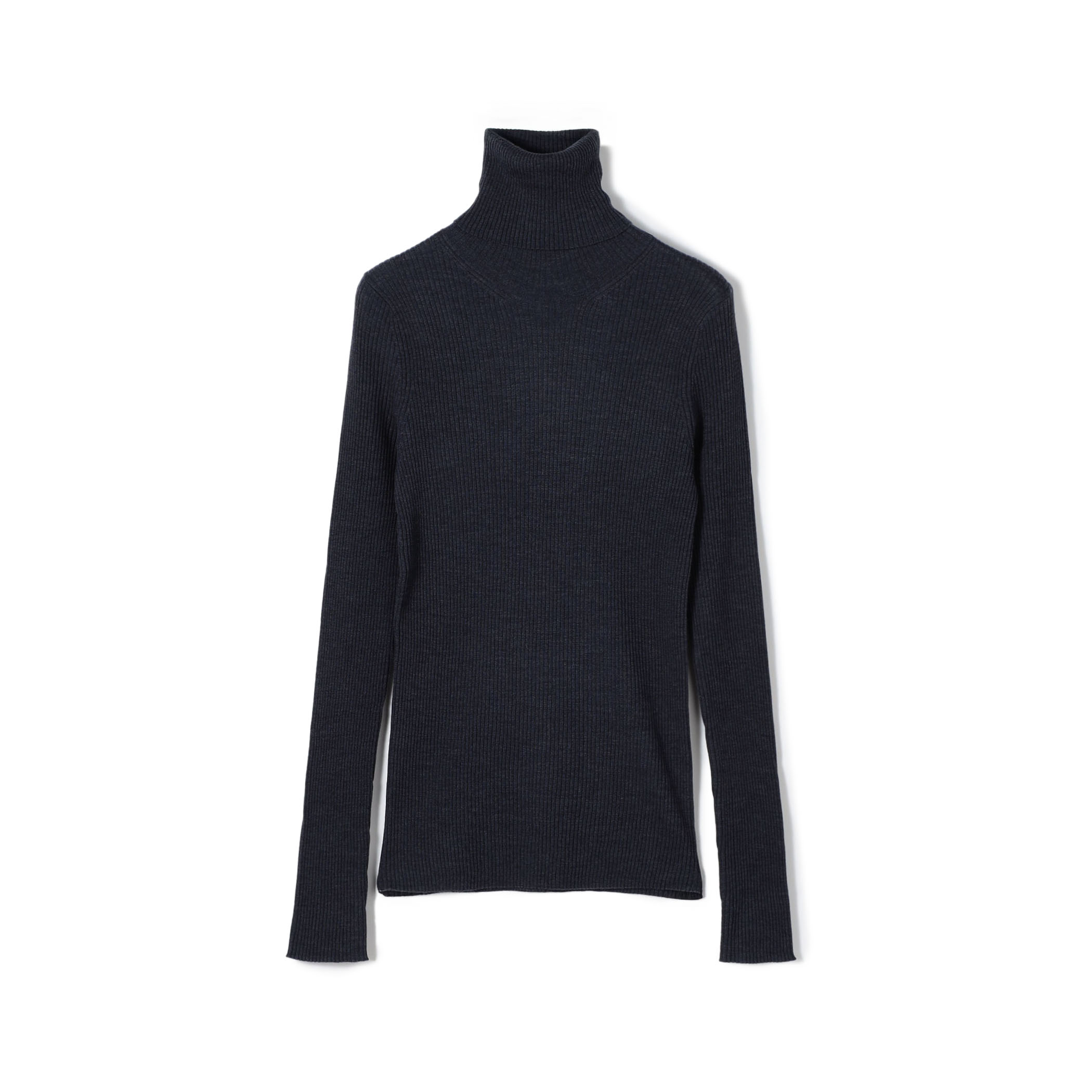 プルミエールウールリブ タートルネックプルオーバー