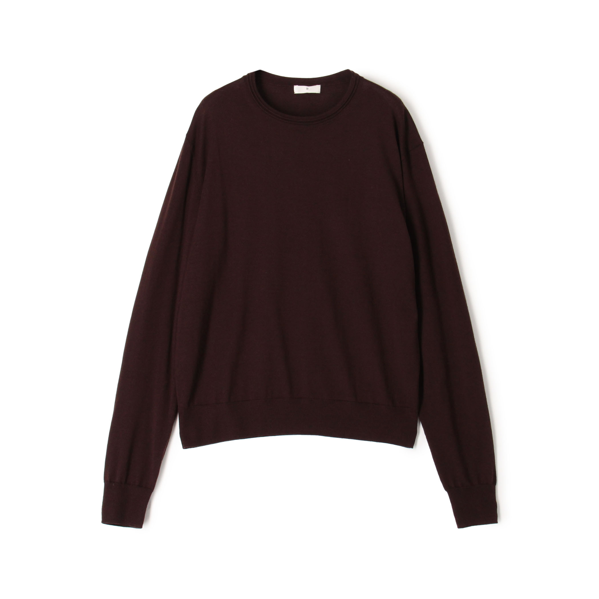 カシミヤシルク クルーネックプルオーバー