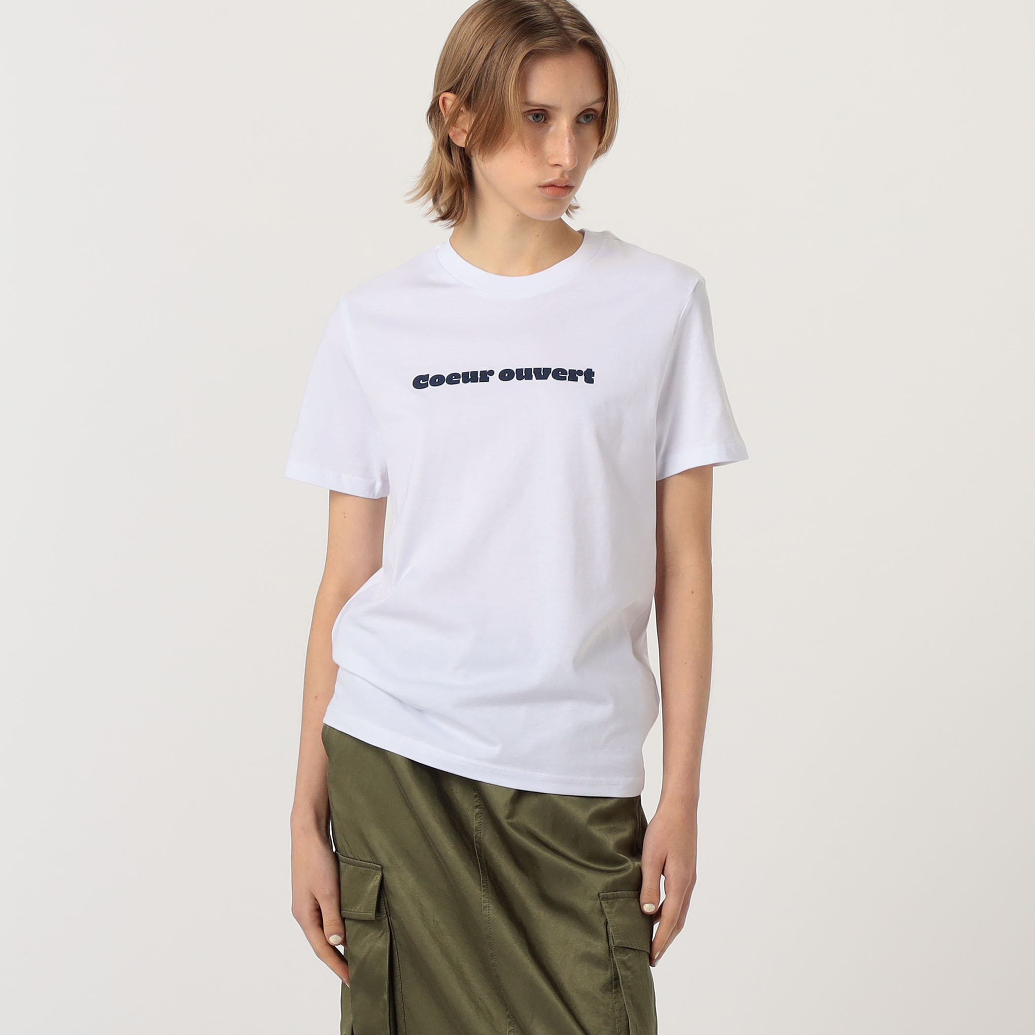 Les Petits Basics Open heart ハーフスリーブプルオーバー