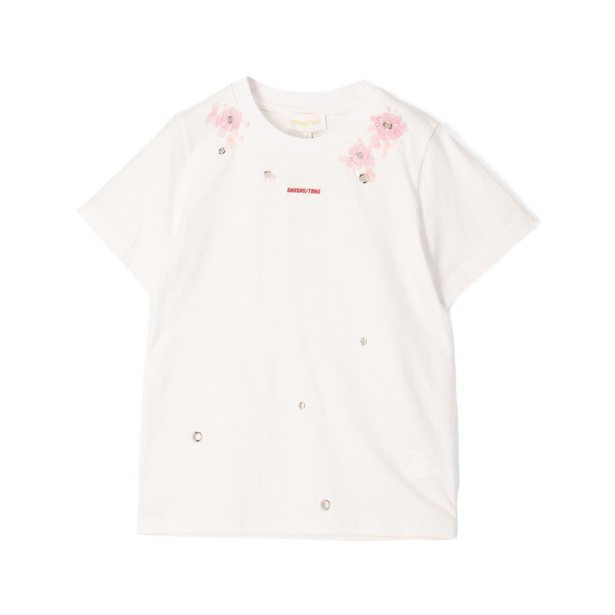 SHUSHU/TONG Embroidered Floral T エンブロイダリーTシャツ